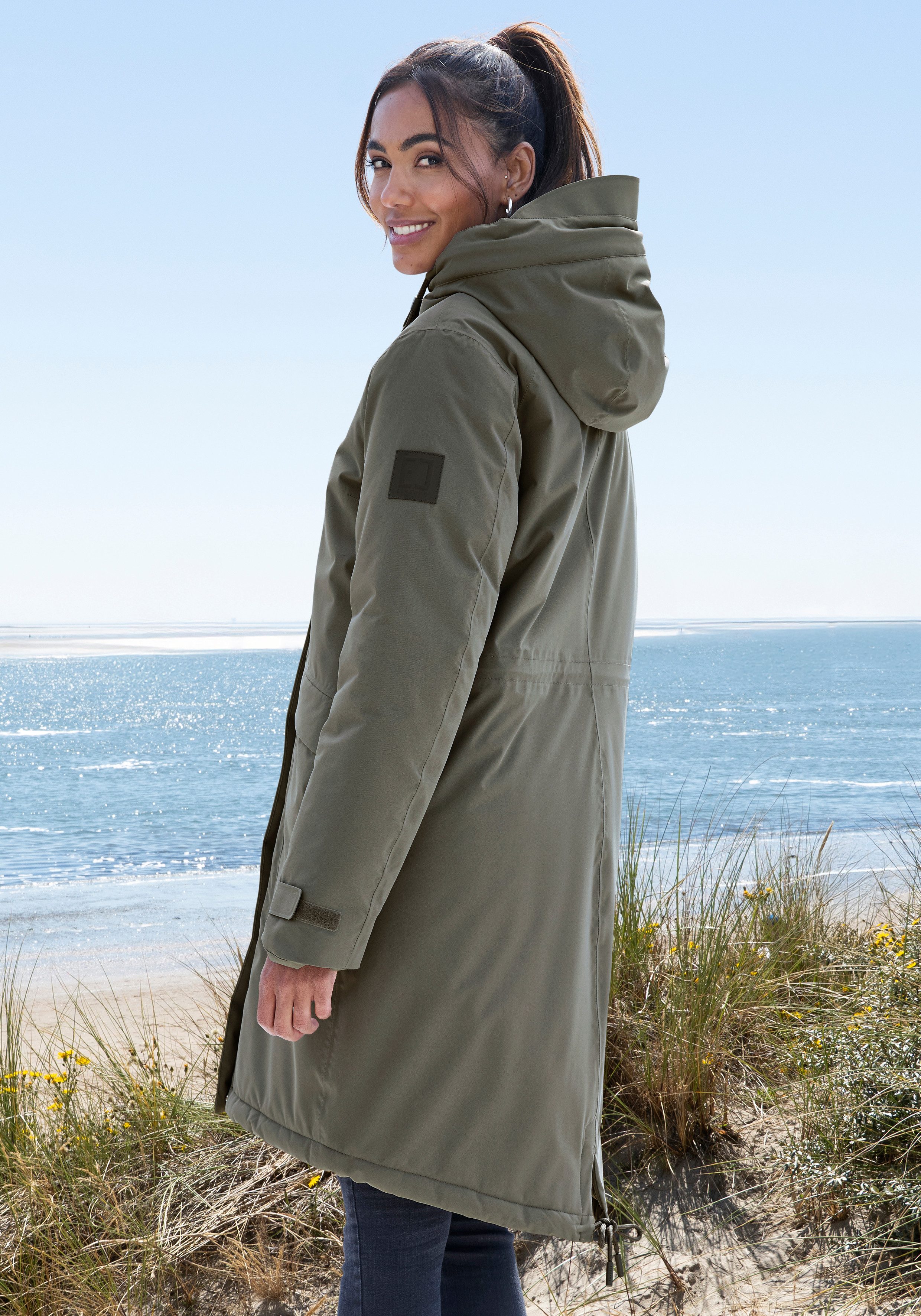 Elbsand Functionele parka met een capuchon