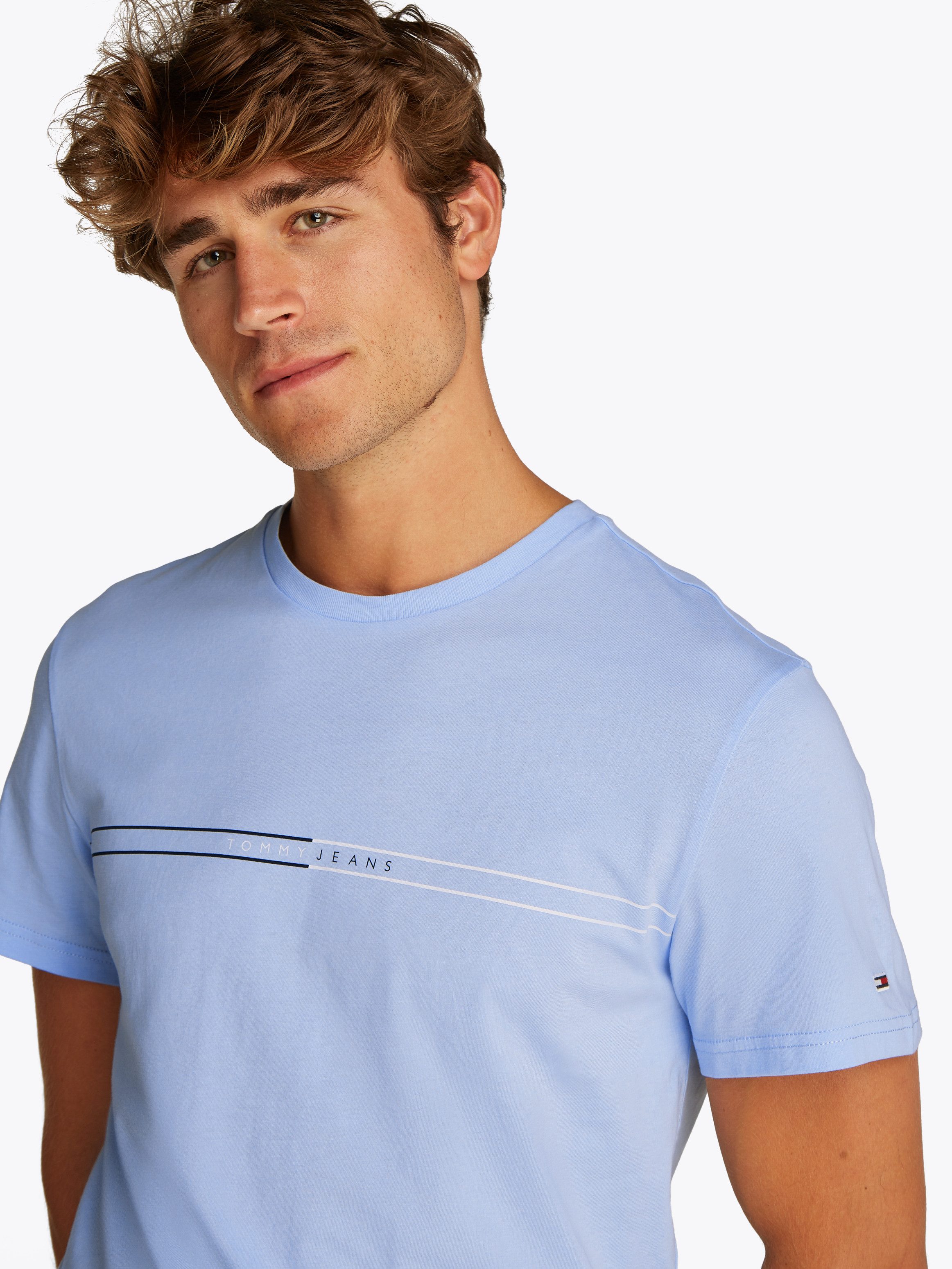 TOMMY JEANS Shirt met korte mouwen TJM SLIM ENTRY GRAPHIC TEE EXT