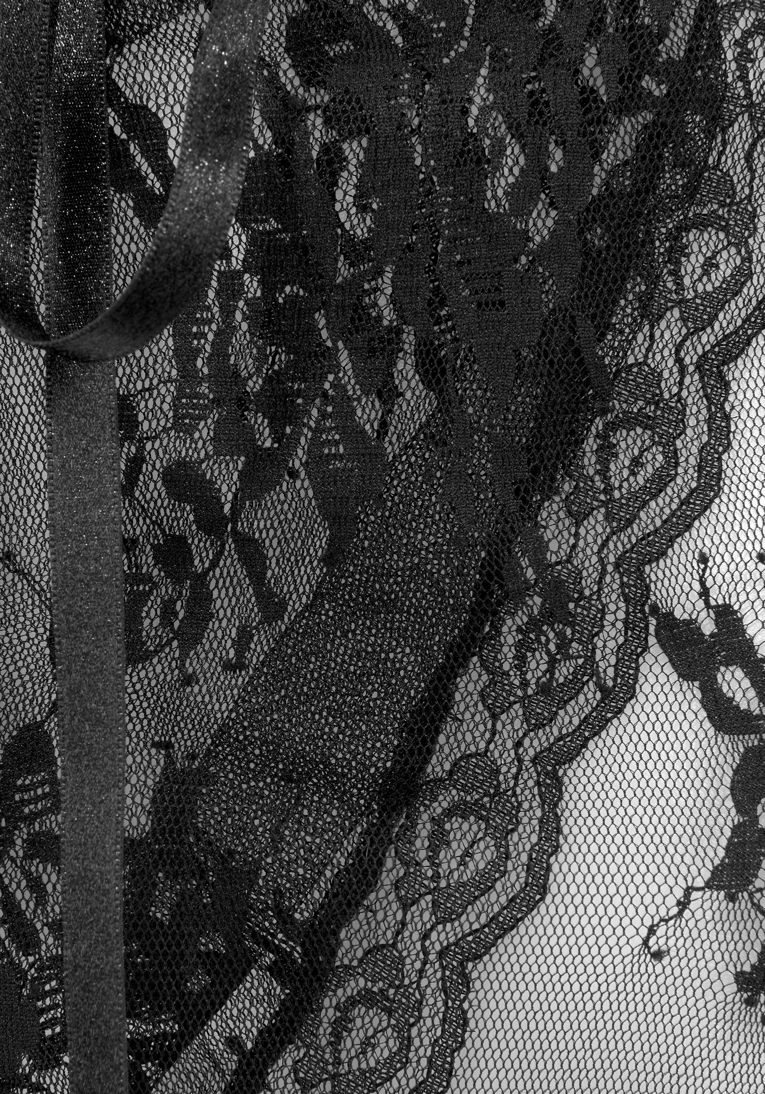 Lascana Kimono van transparante kant, sexy dessous