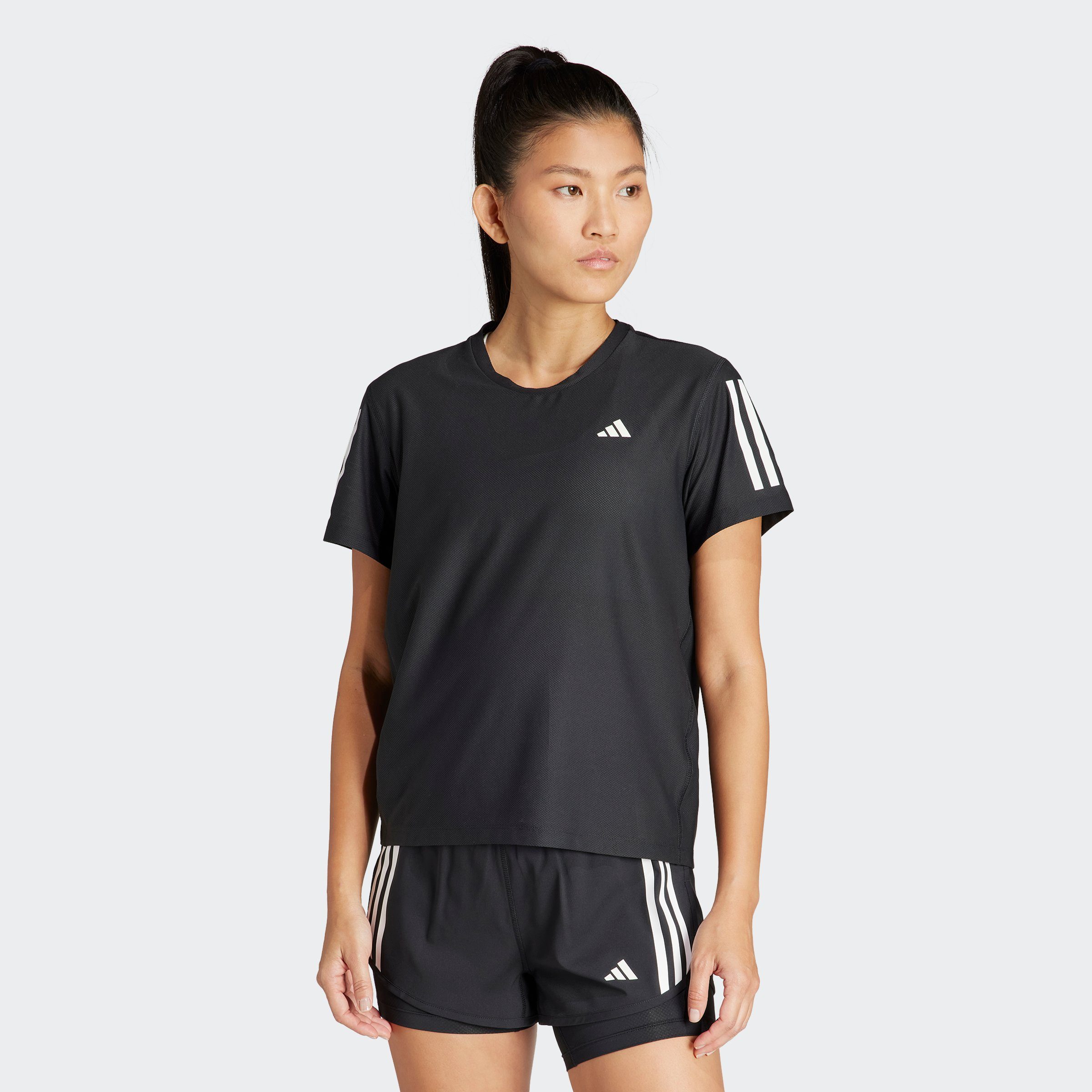 Adidas Own The Run T-Shirt Zwart- Dames Zwart