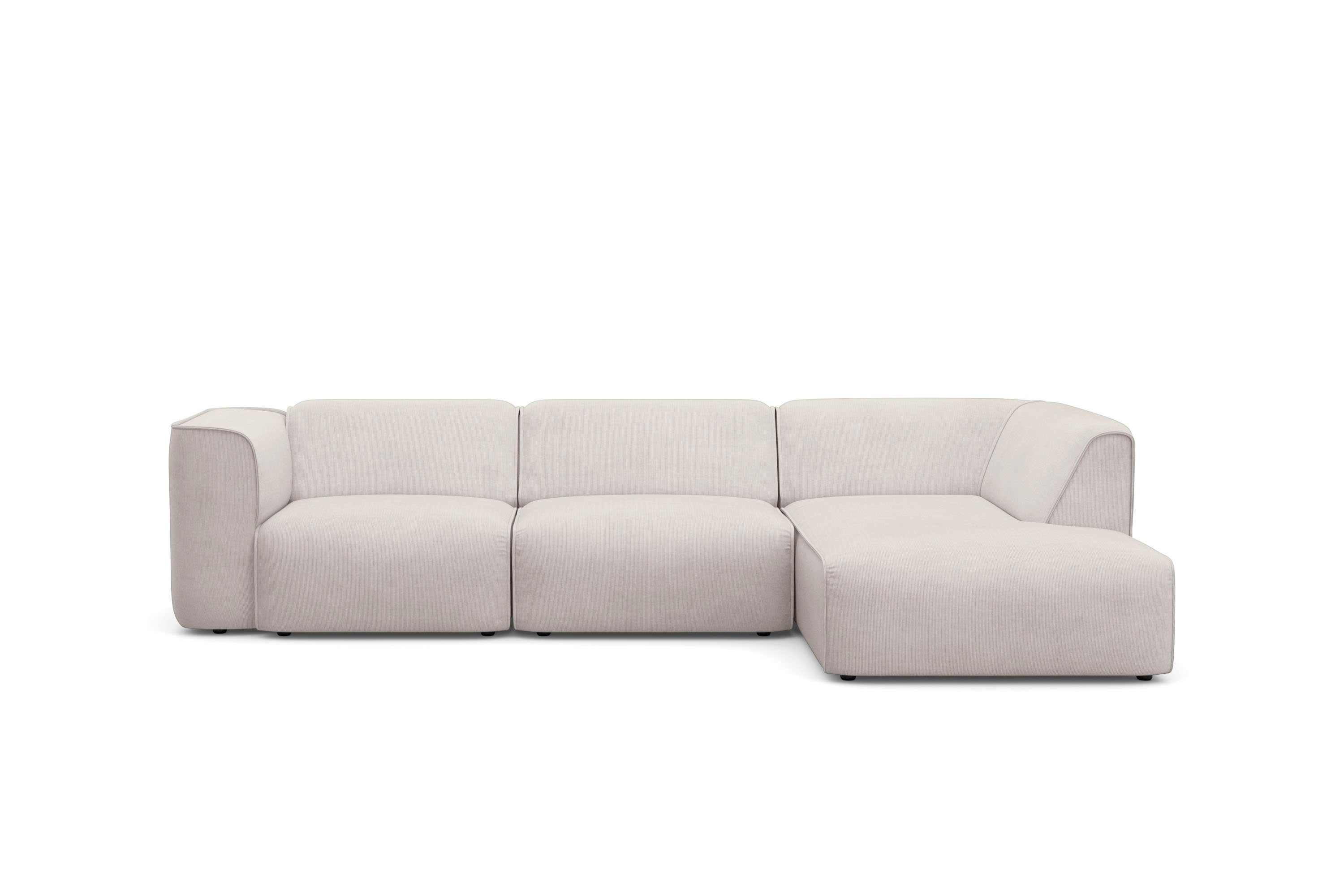 RAUM.ID Hoekbank Merid L-vorm, altijd uitbreidbaar met modules, B/D/H: 295/162/70 cm