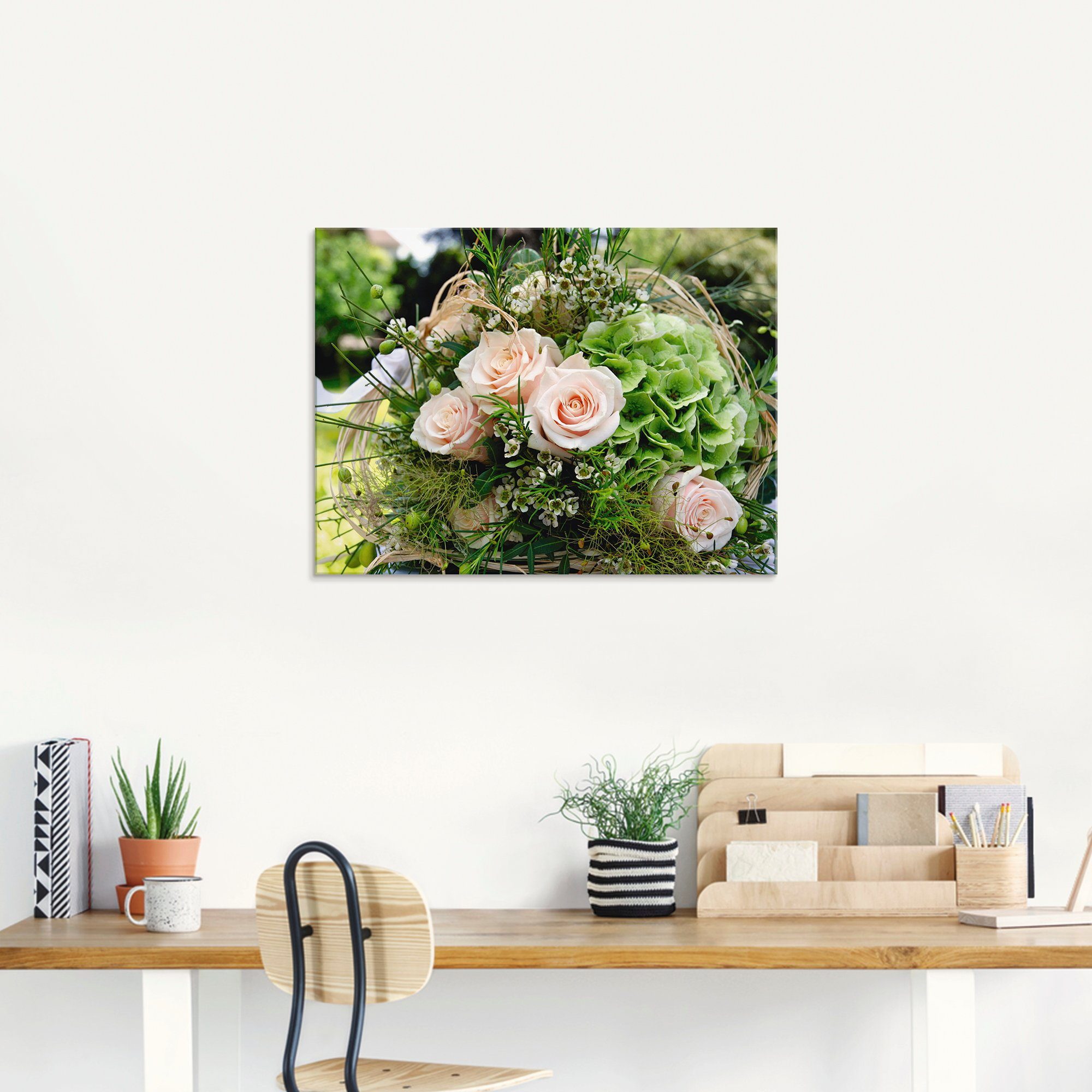 Artland Print op glas Bos bloemen in verschillende maten