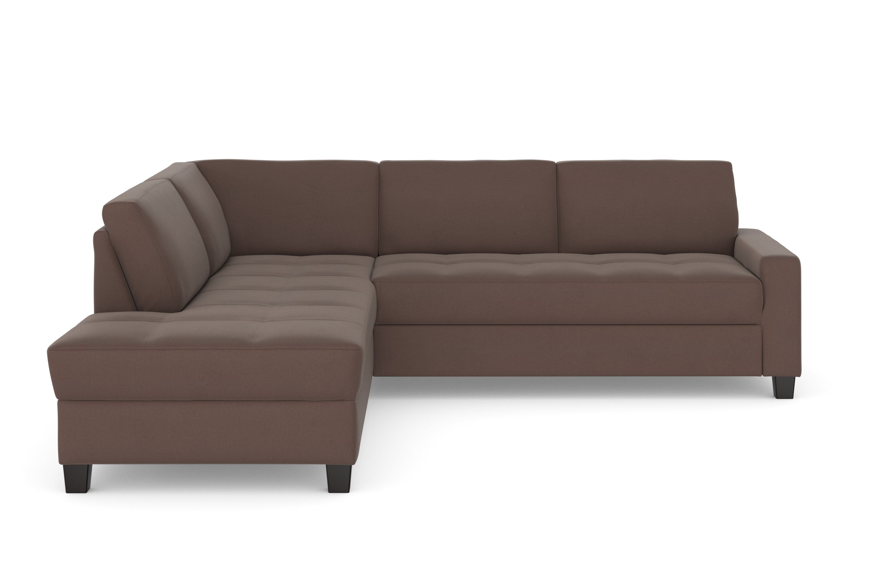 DOMO collection Hoekbank Florentina tijdloos en elegant, zitnaden als designelement, L-vorm