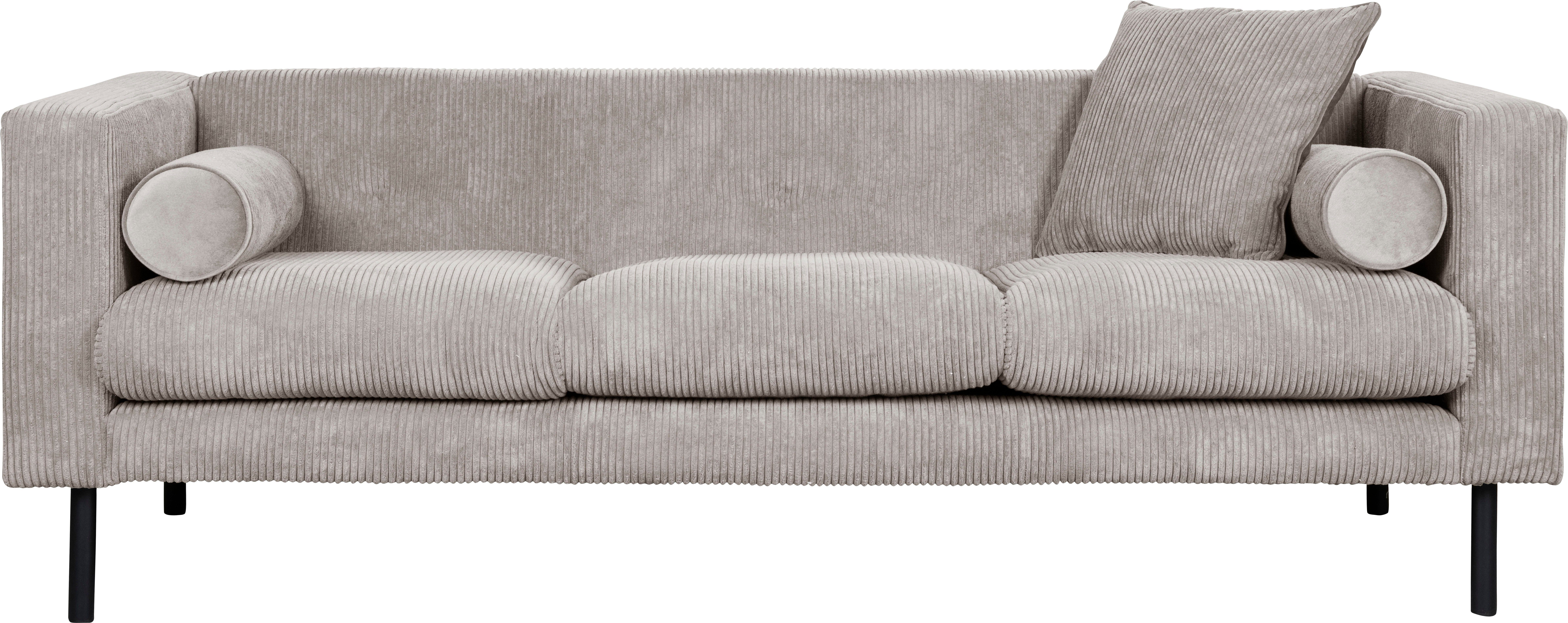 Guido Maria Kretschmer Home&Living 3-zitsbank Lillibeth designbank met golfondersteuning, afmetingen B/D/H: 218/74/83 cm Sierkussen als tweezijdig te gebruiken kussen, bekleding fluwelige look of cord