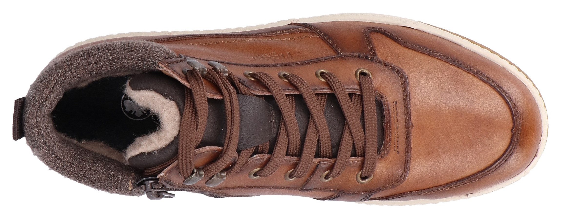 Rieker Winterlaarzen high top sneaker, veterschoenen met riekertex-membraan