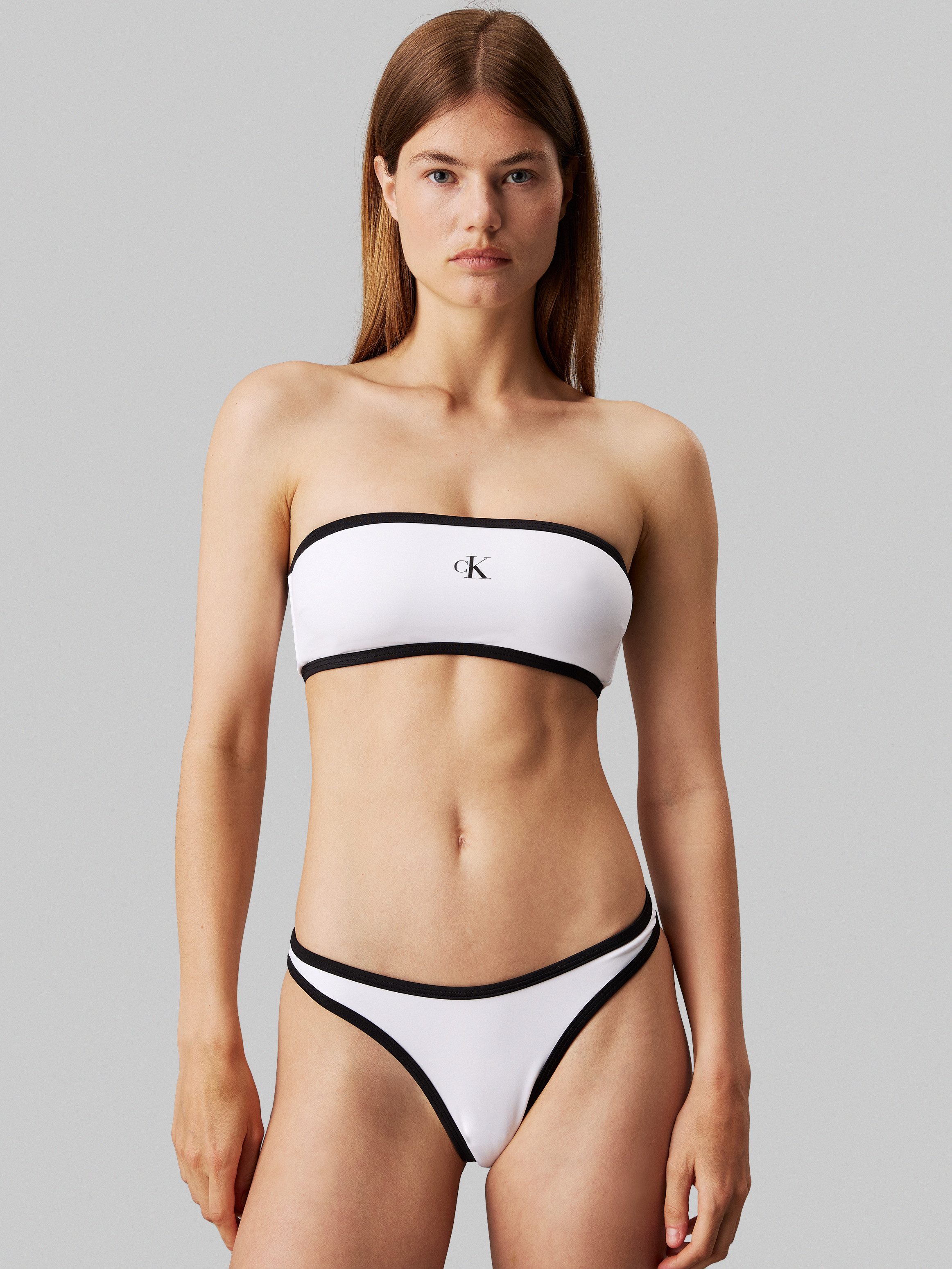 Calvin Klein Swimwear Bandeau-bikinitop BANDEAU-RP met afneembare bandjes