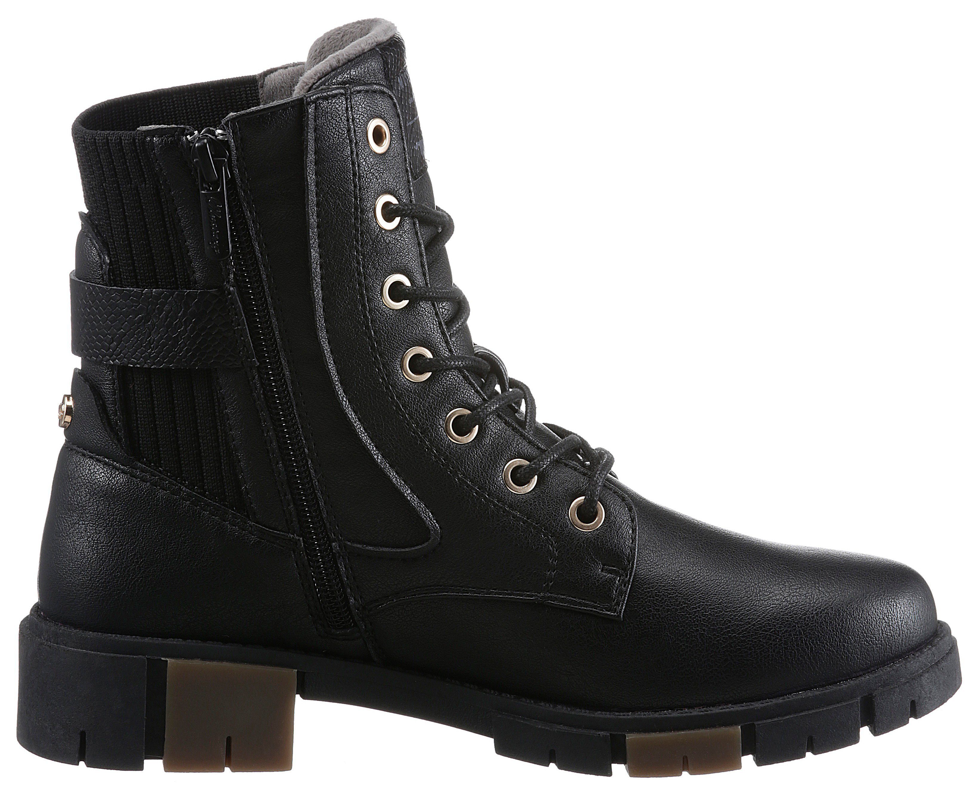Mustang Shoes Veterlaarsjes Boots, winterlaarzen met binnenrits