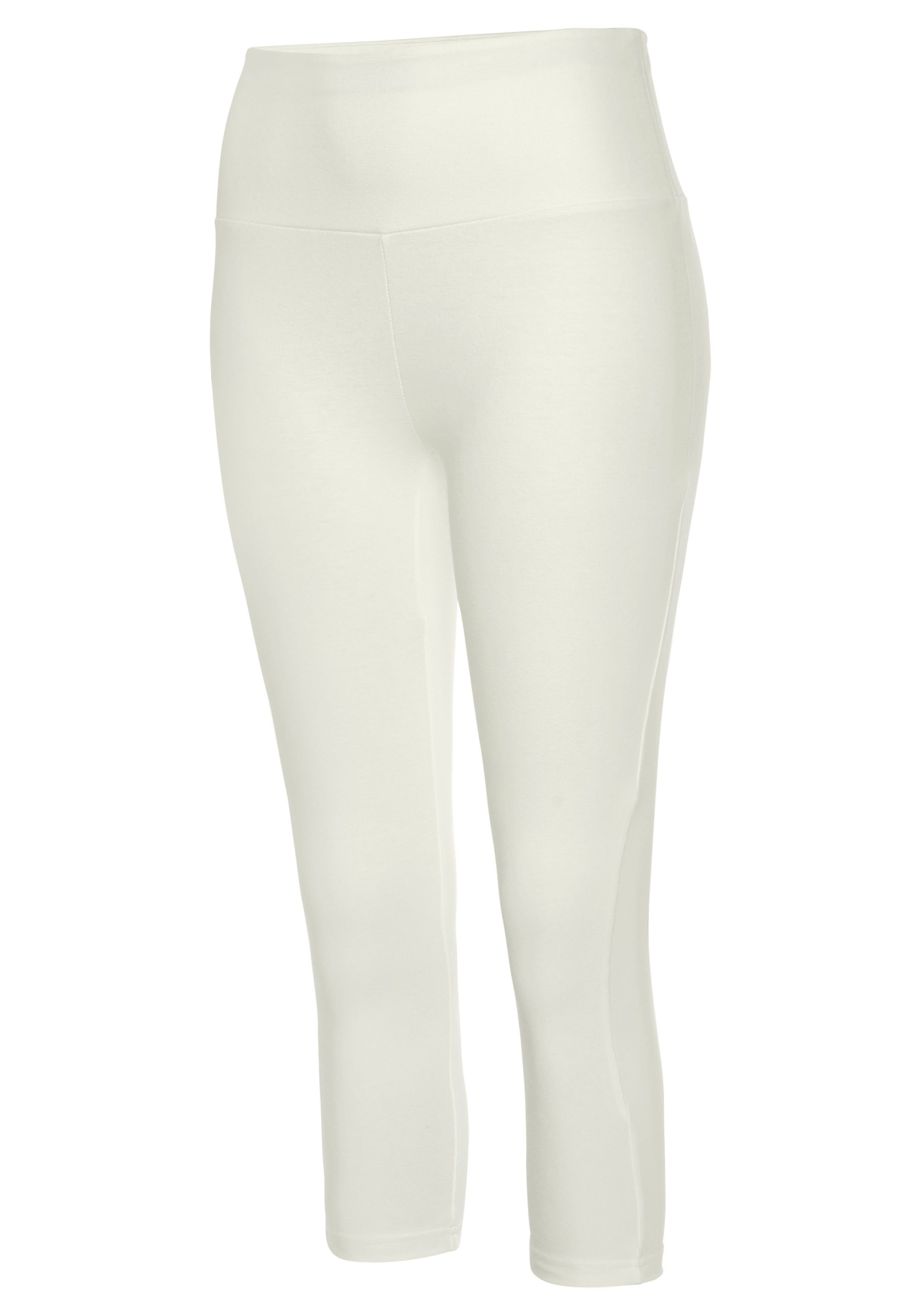 Lascana Caprilegging met brede zachte boord, loungewear