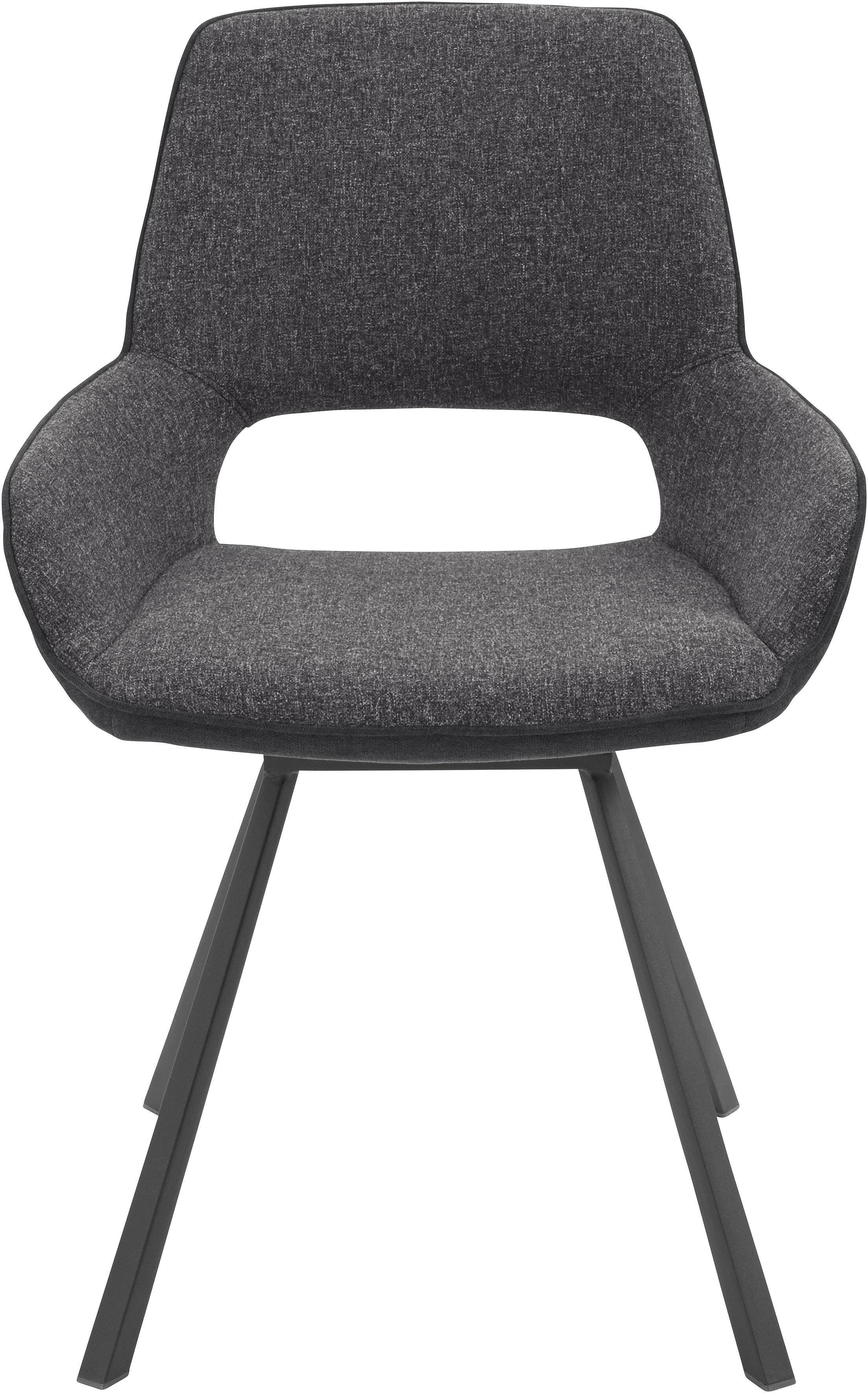 MCA furniture Stoel met 4 poten Parana Stoel belastbaar tot 120 kg (2 stuks)