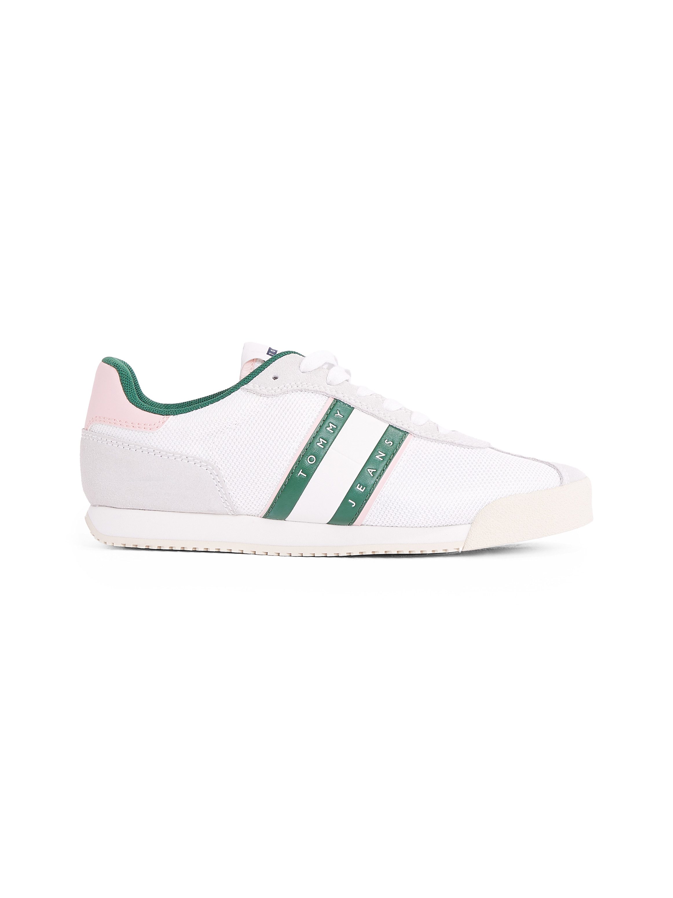 TOMMY JEANS Sneakers TJW LOW PROFILE RUNNER , vrijetijdsmode, lage schoen, veterschoen met contrasterende afwerking
