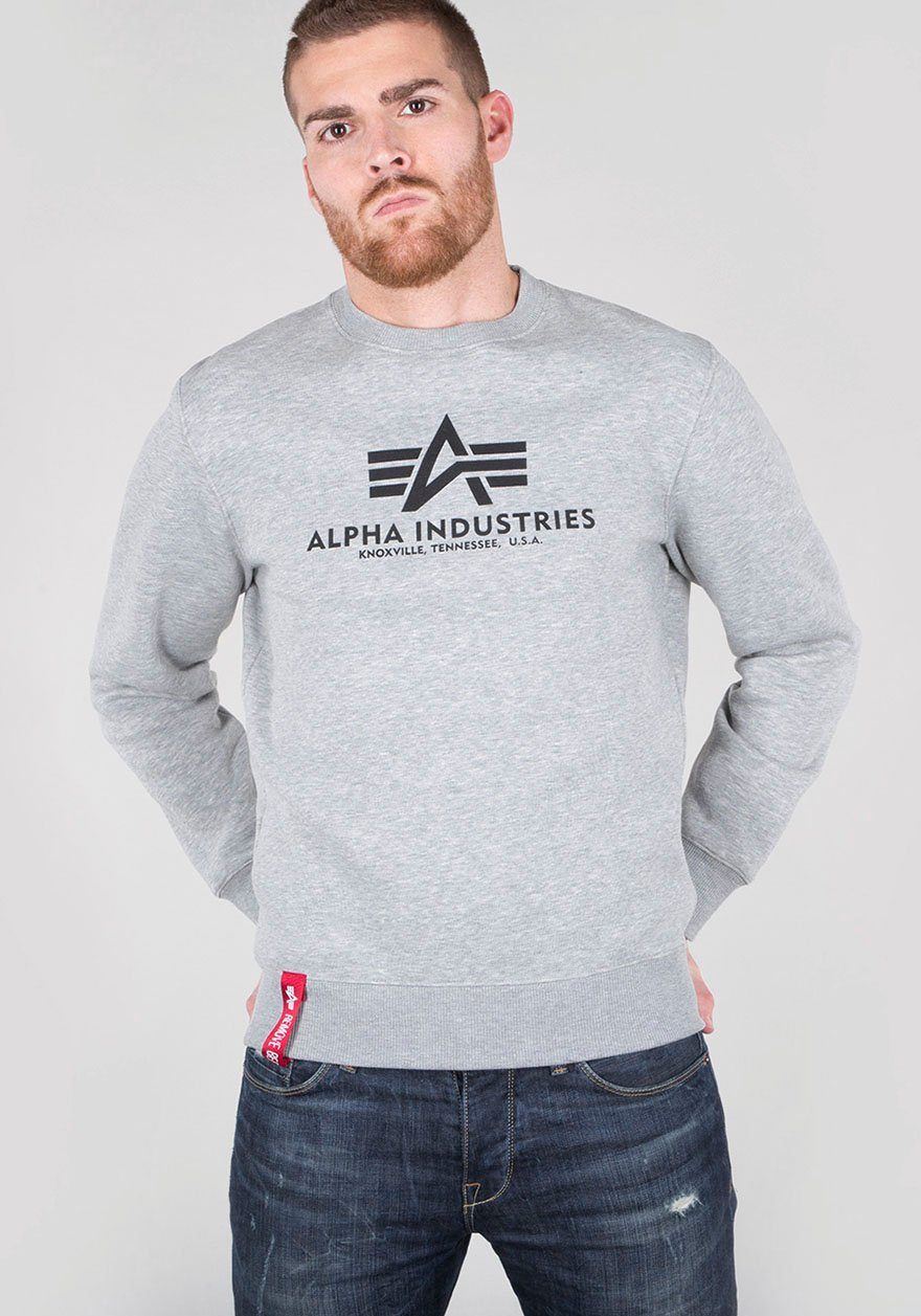 Alpha Industries Sweatshirt Basic sweater heren sweaters maat XXXL grijs