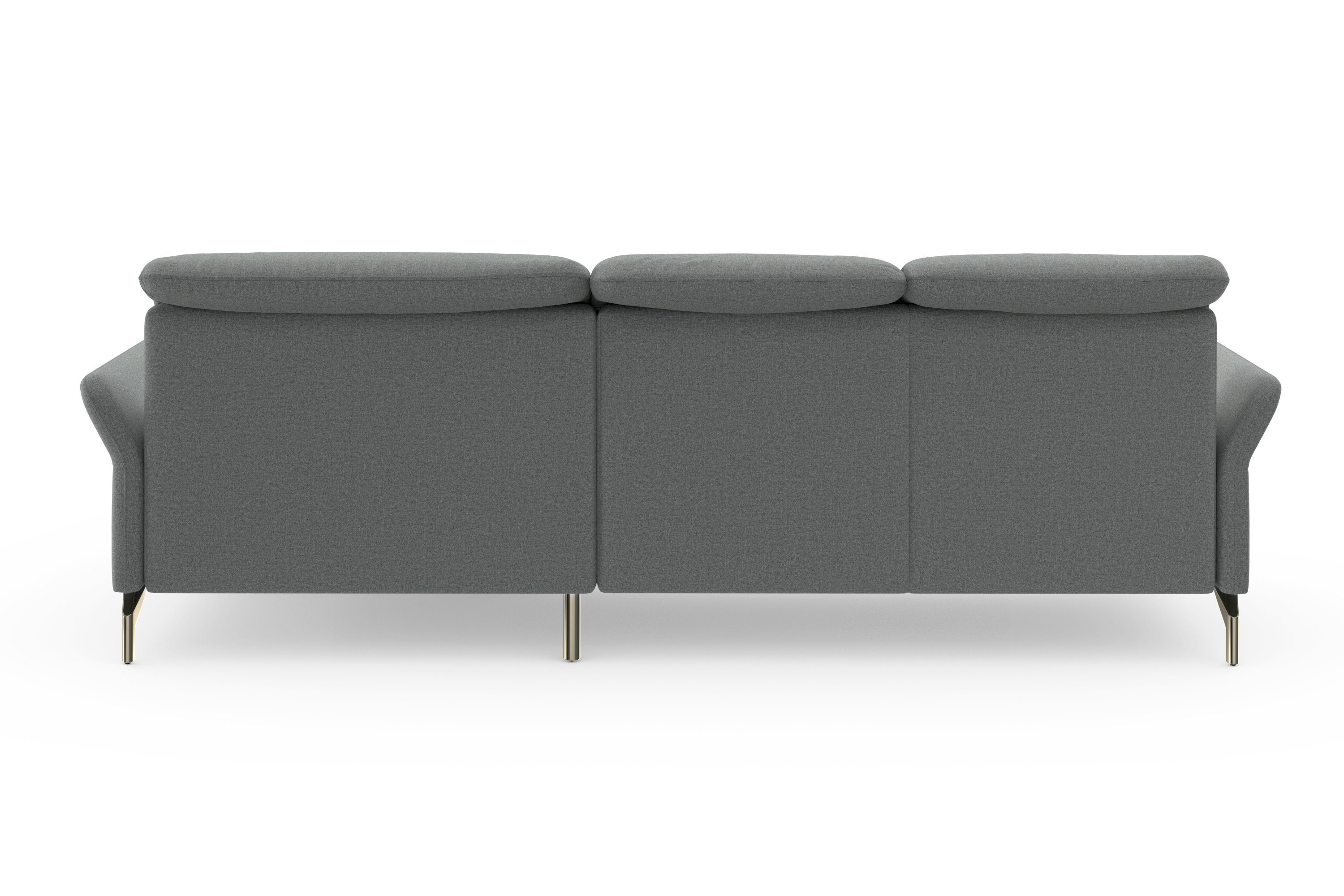sit&more Hoekbank Fashion L-vorm naar keuze met verstelbare hoofdsteun, uittrekzitting, motorisch, nikkel poten