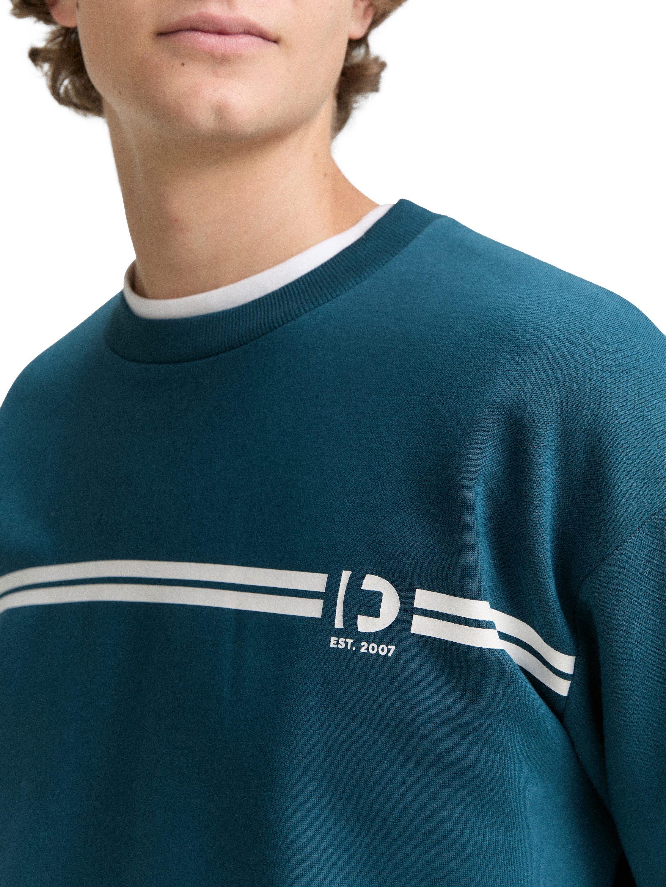 Tom Tailor Denim Sweatshirt met logoprint