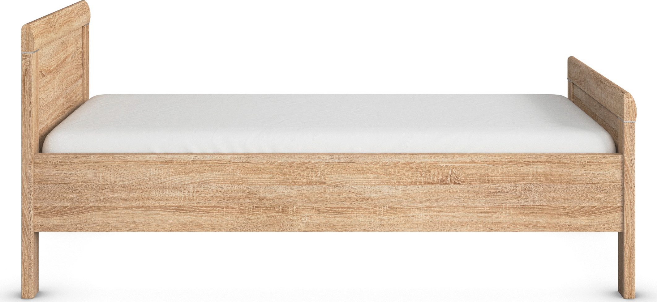 rauch Bed Eenpersoons Stollenbed EVELYN in comfortabele hoogte van houtmateriaal in elegante stijl made in germany