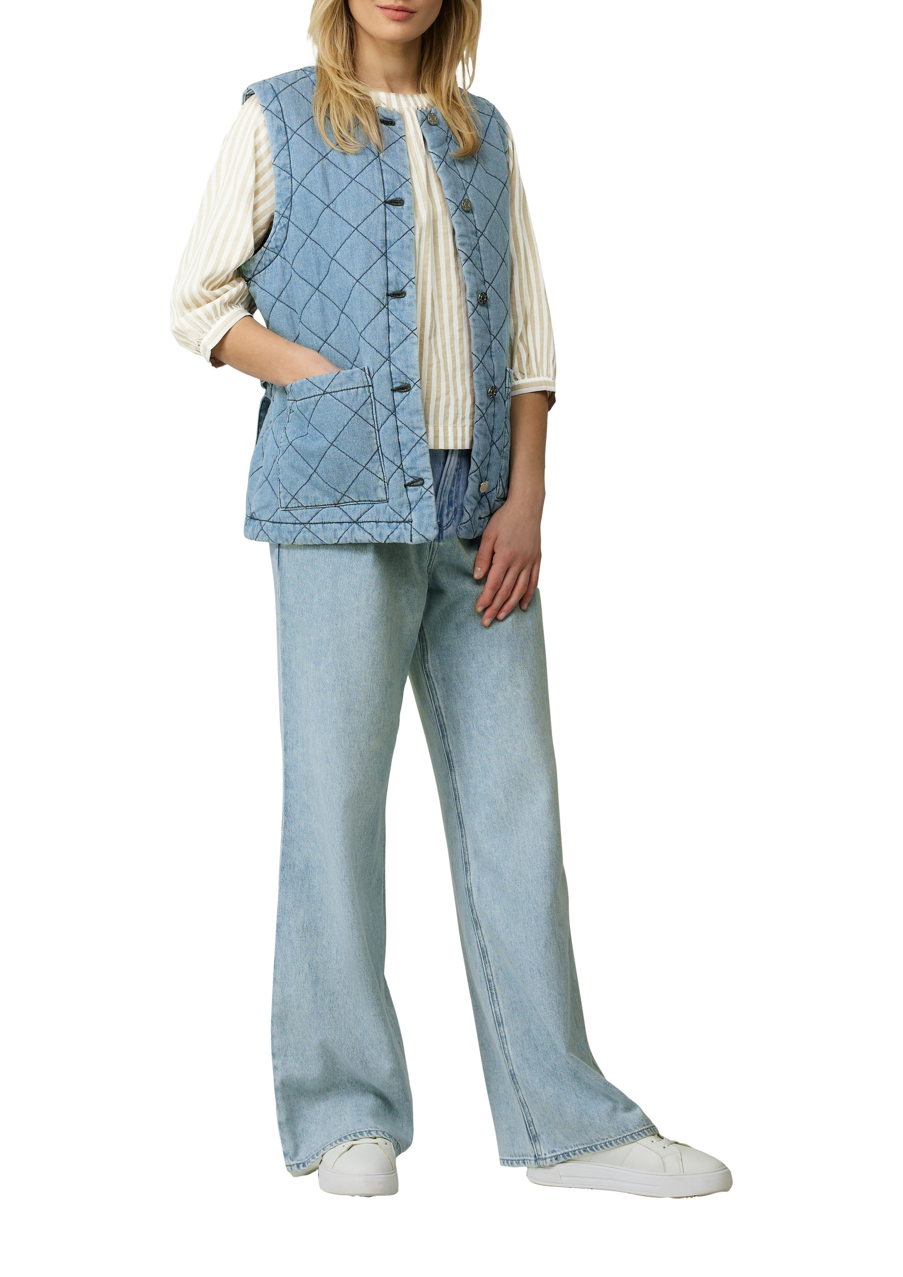 s.Oliver Blouse zonder sluiting met streepmotief