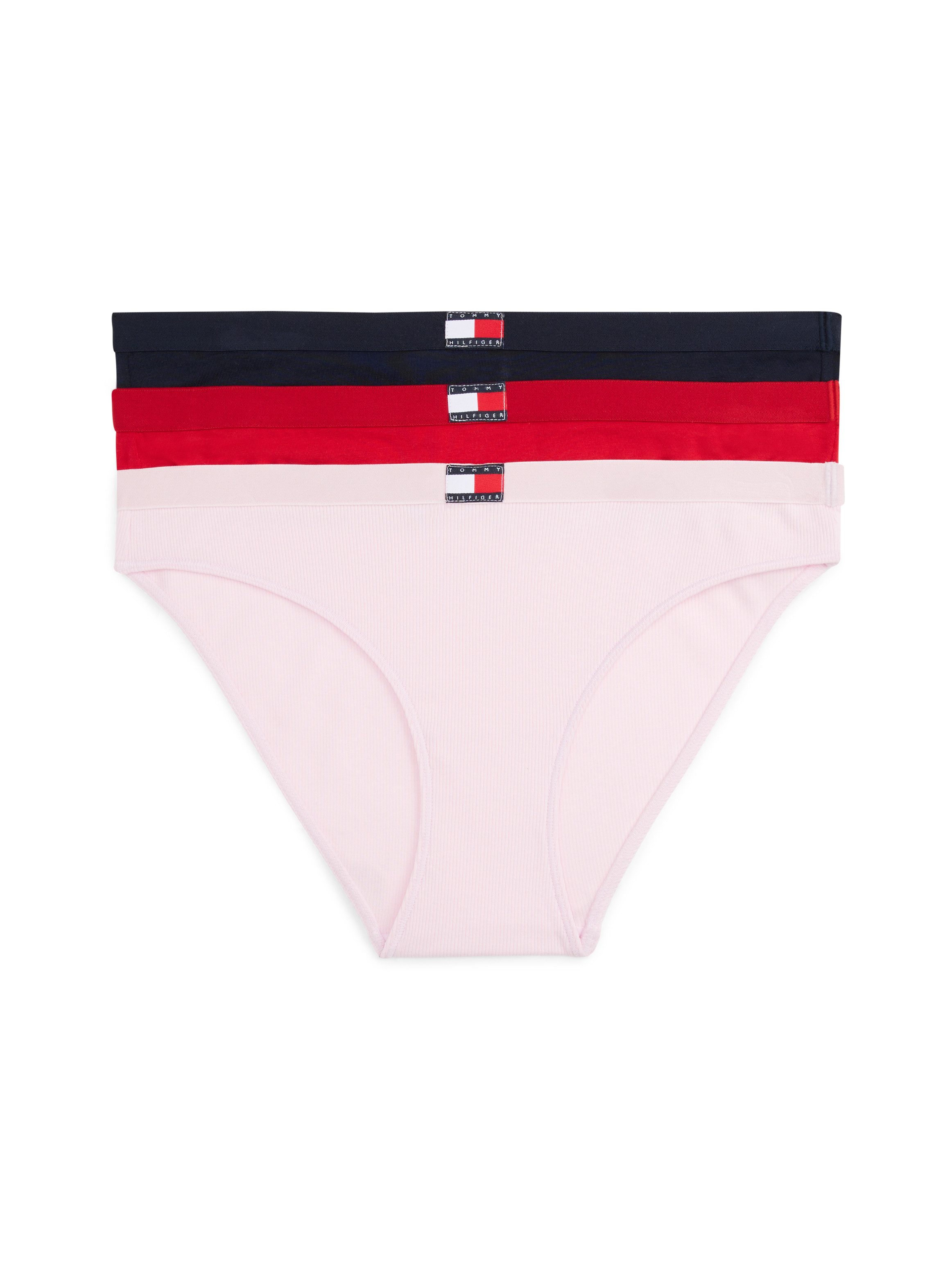 Tommy Hilfiger Underwear Bikinibroekje 3 PACK BIKINI met geribbelde structuur, logo (3 stuks)