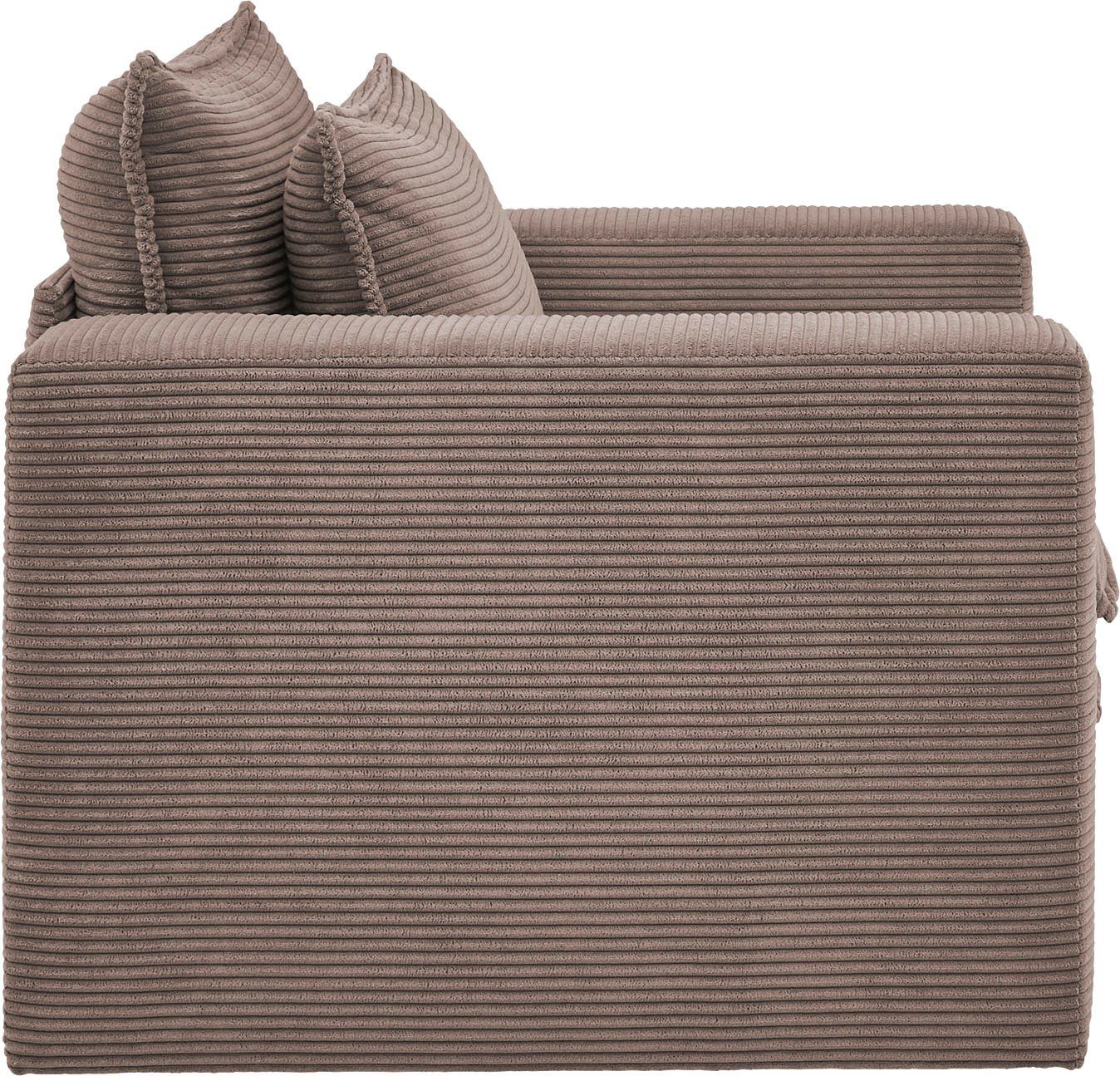 Places of Style Fauteuil PIAGGE Hoogwaardige cord- passend bij de serie PIAGGE