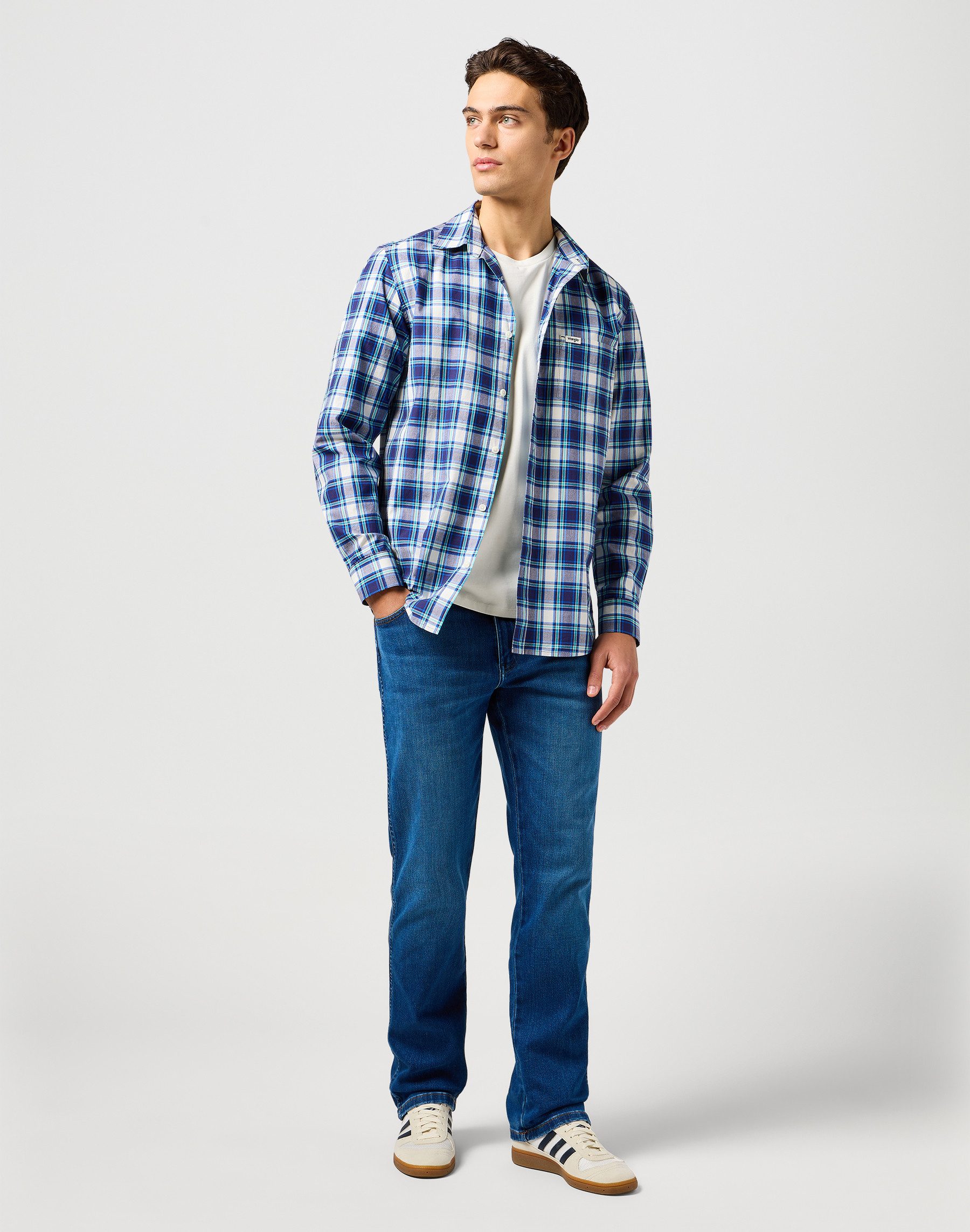 Wrangler Straight jeans TEXAS FREE TO STRETCH Vrij om te rekken materiaal
