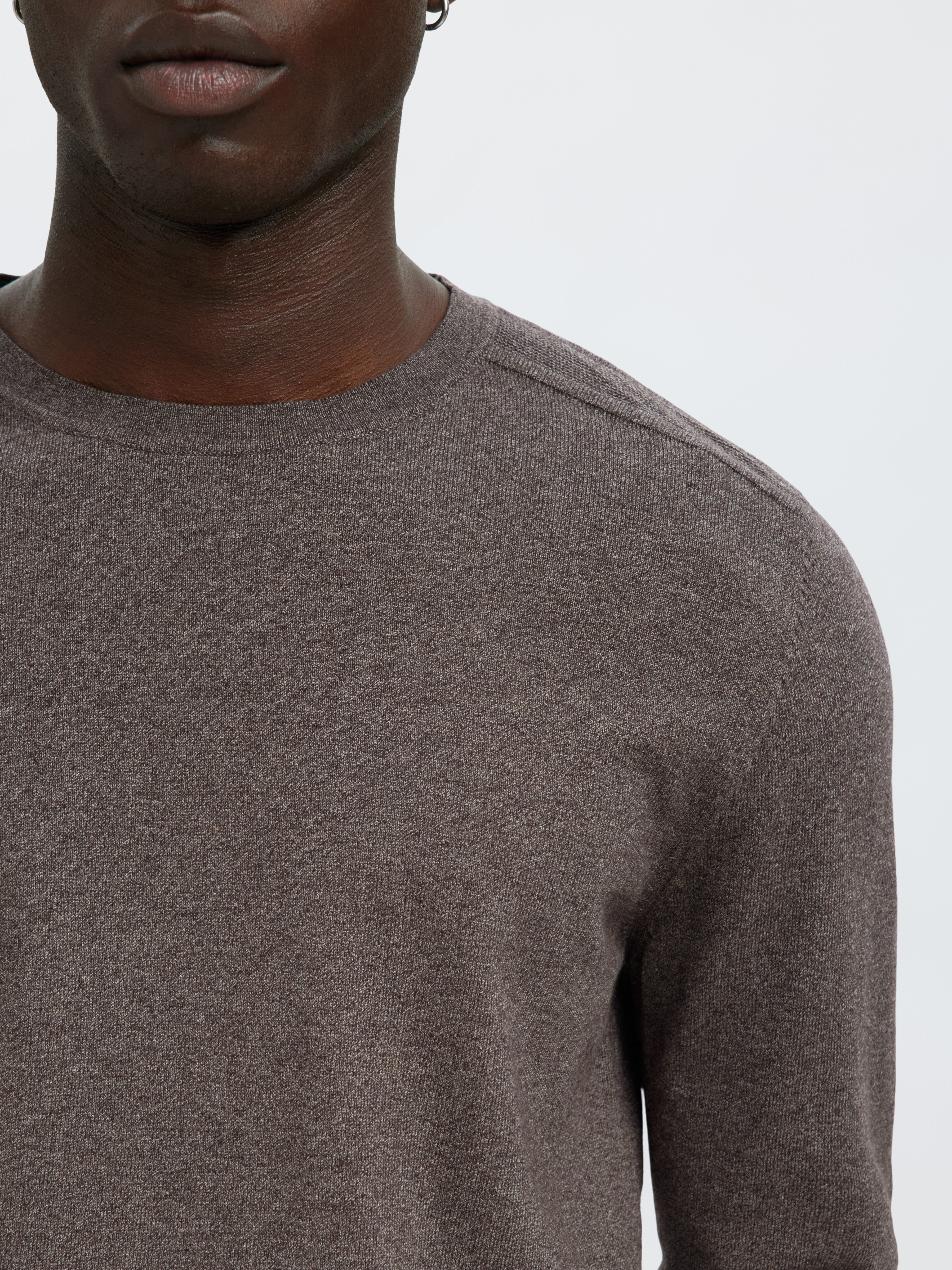 SELECTED HOMME Gebreide trui SLHBERG CREW NECK NOOS