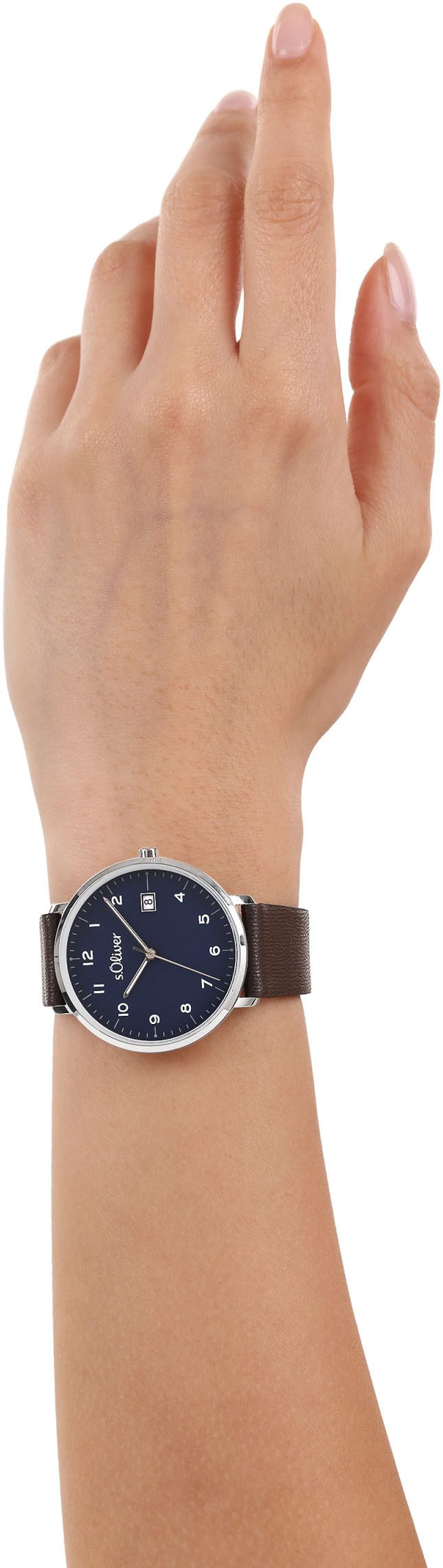 s.Oliver Kwartshorloge Horloge, dameshorloge, herenhorloge, leren band, datum