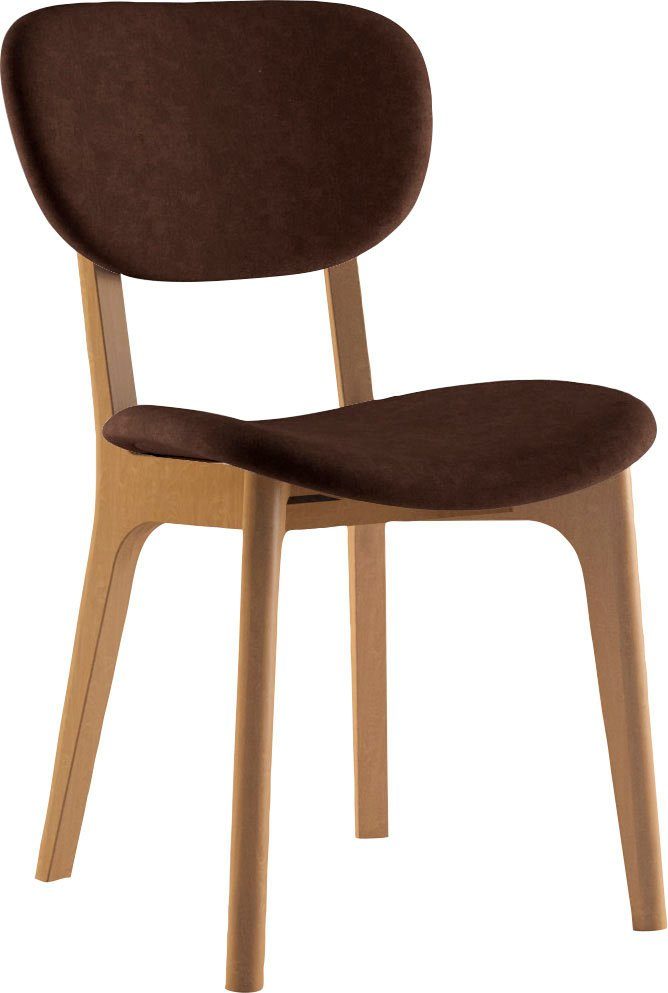 INOSIGN Stoel COZY Made in Italy Frame in beuken, kersen- of notenhout, massief hout, designstoel (set, 2 stuks)