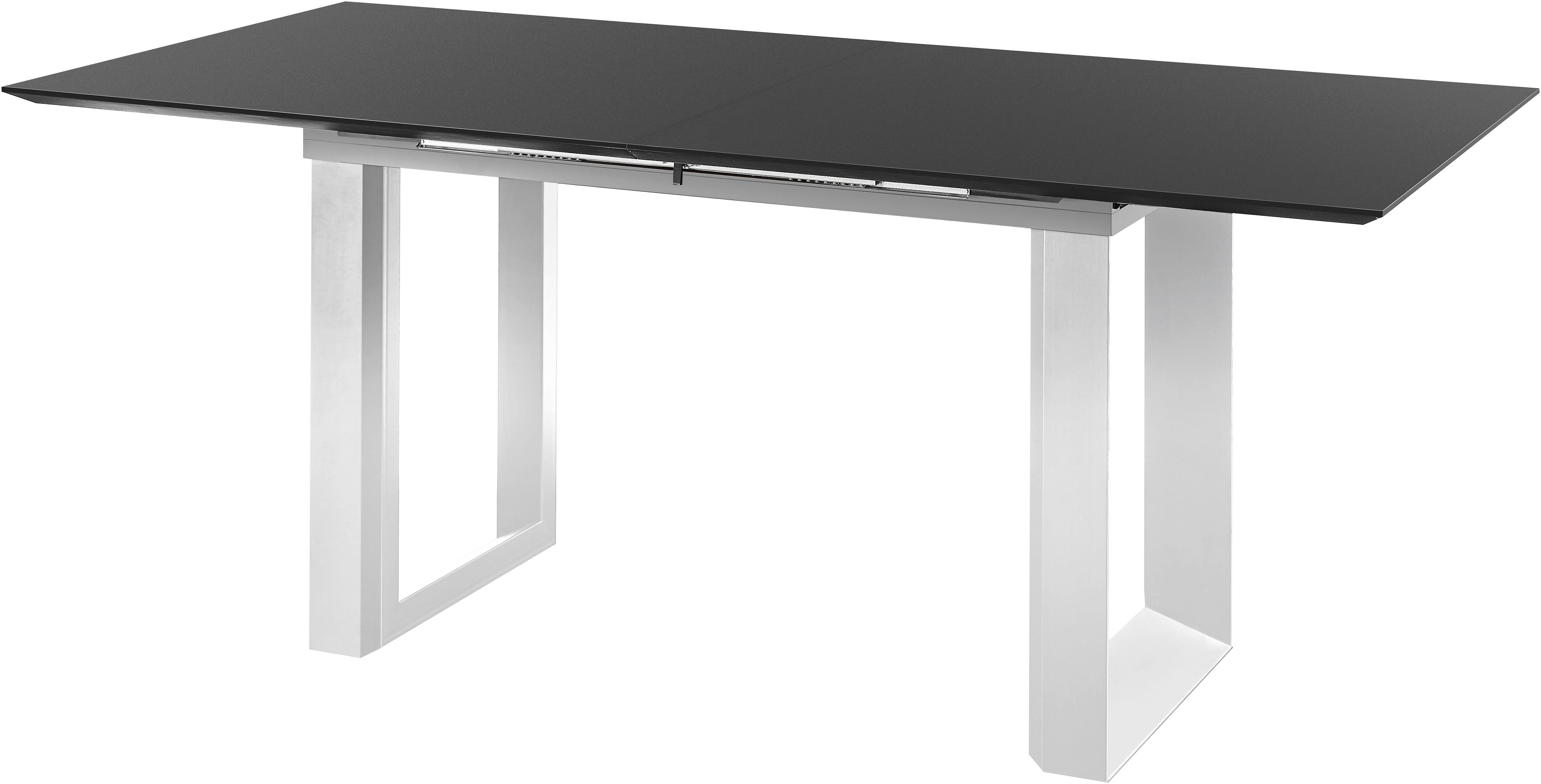 set one by Musterring Eettafel New Atlanta Rechthoekig blad met Zwitserse rand, uitschuifbaar, onderstel in U-vorm