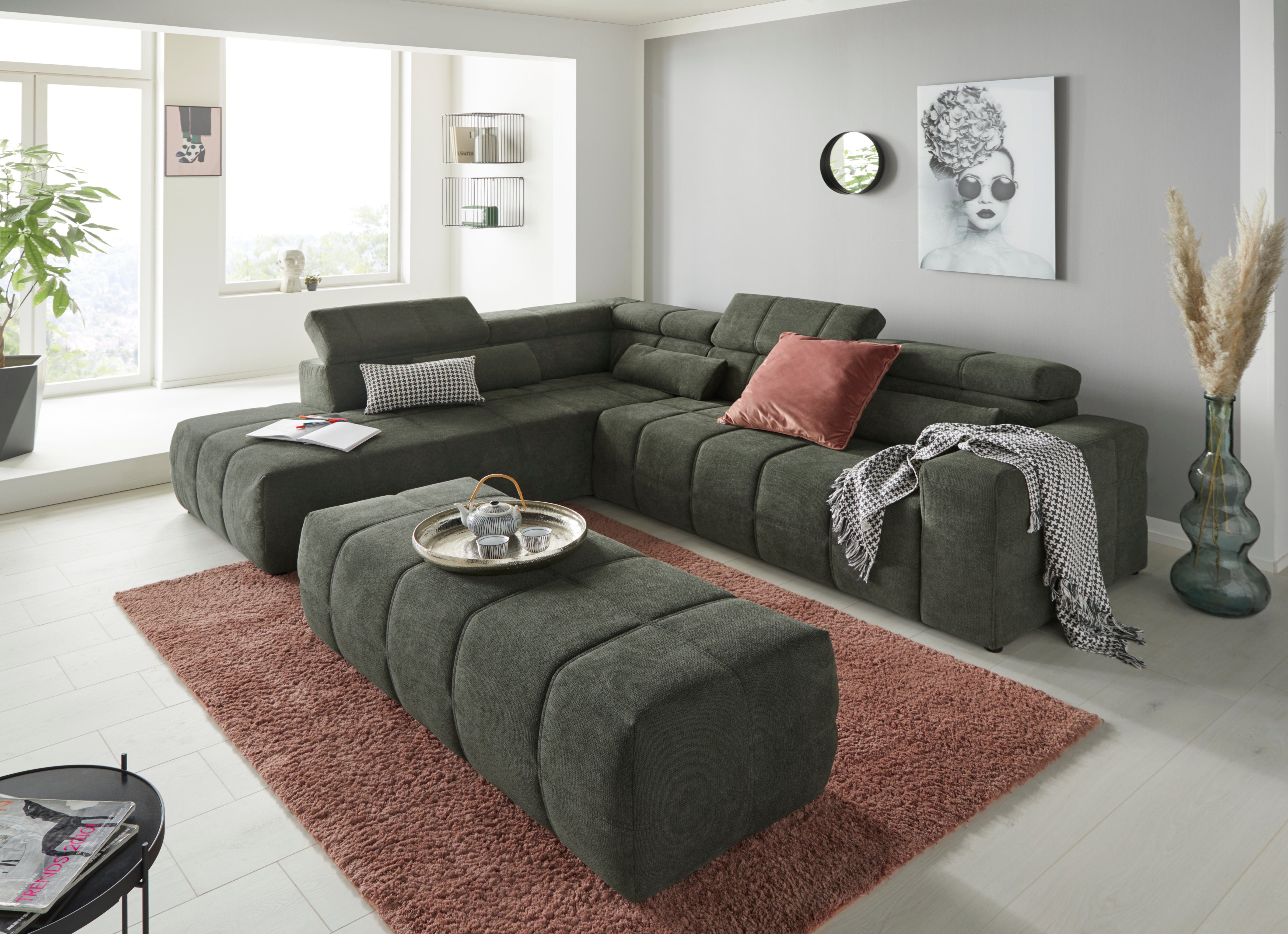 DOMO collection Hocker BRANDON grote uitvoering passend bij 'brandon', ook in cord