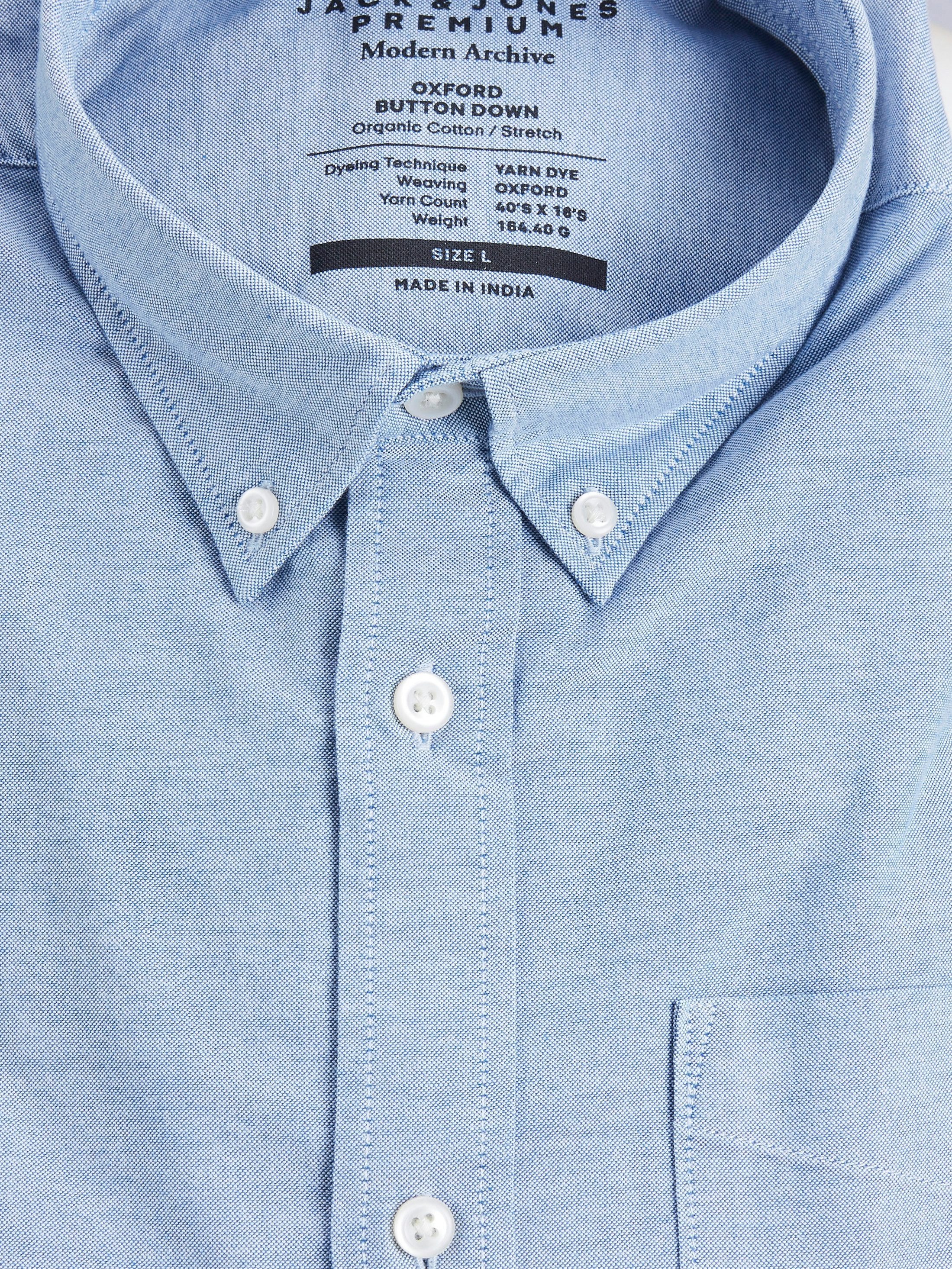 Jack & Jones PlusSize Overhemd met lange mouwen JPRBLUBROOK OXFORD SHIRT L/S NOOS PLS