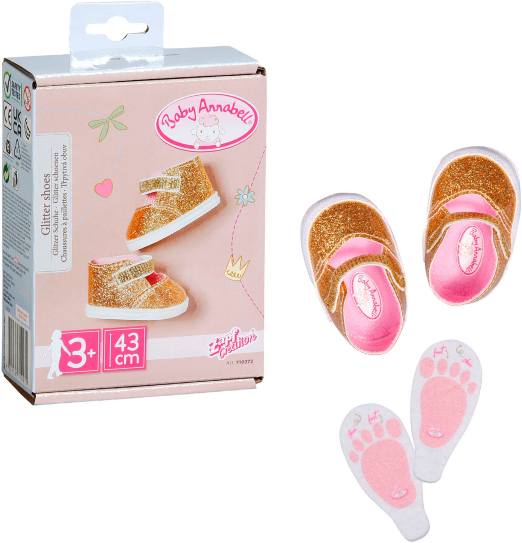 Baby Annabell Poppenkleding Schoenen + zolen 43 cm