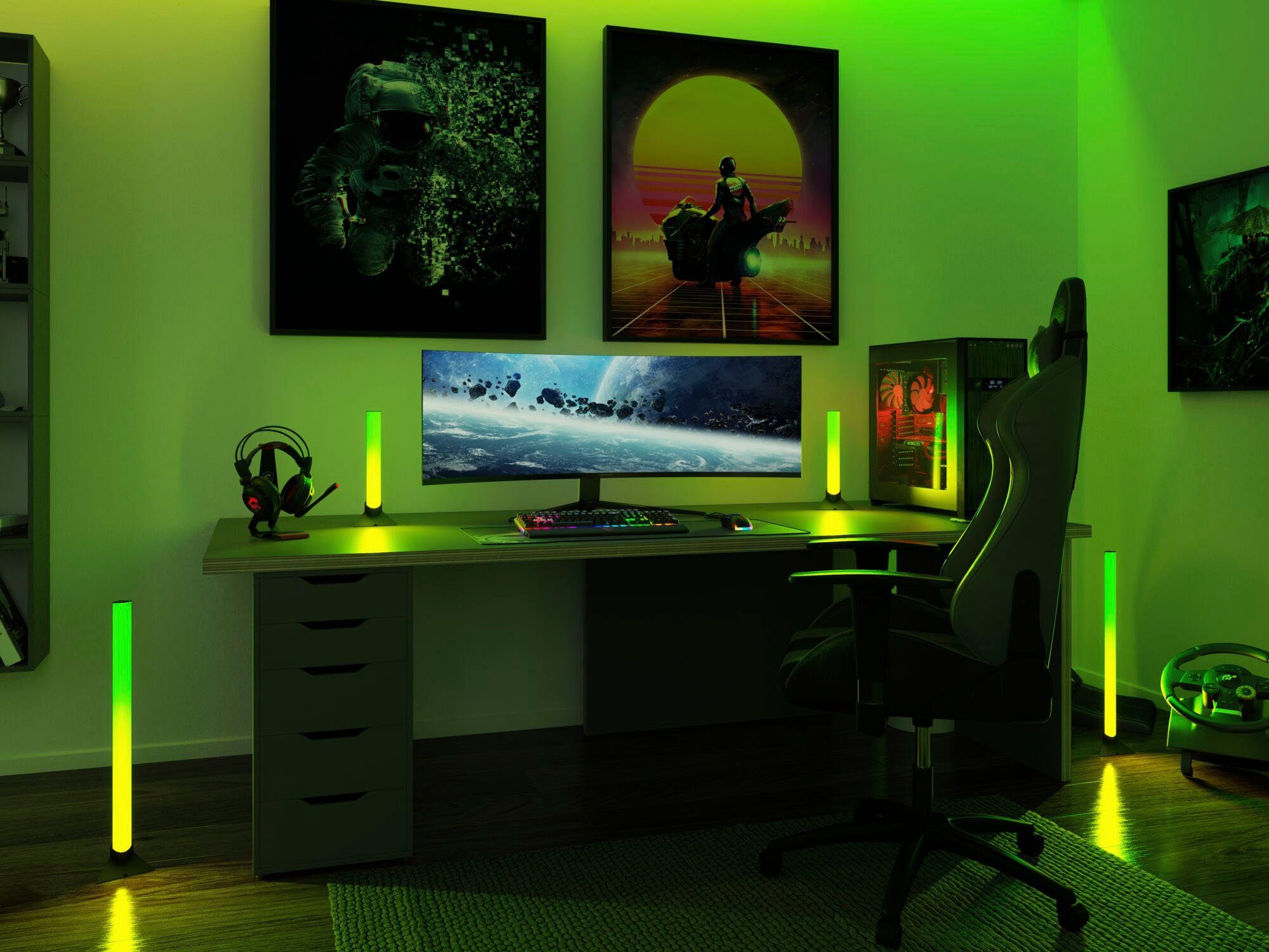 Paulmann Led-strepen EntertainLED Lightbar Dynamic Rainbow RGB 30x30mm 2x1W 2x48lm (1 stuk)
