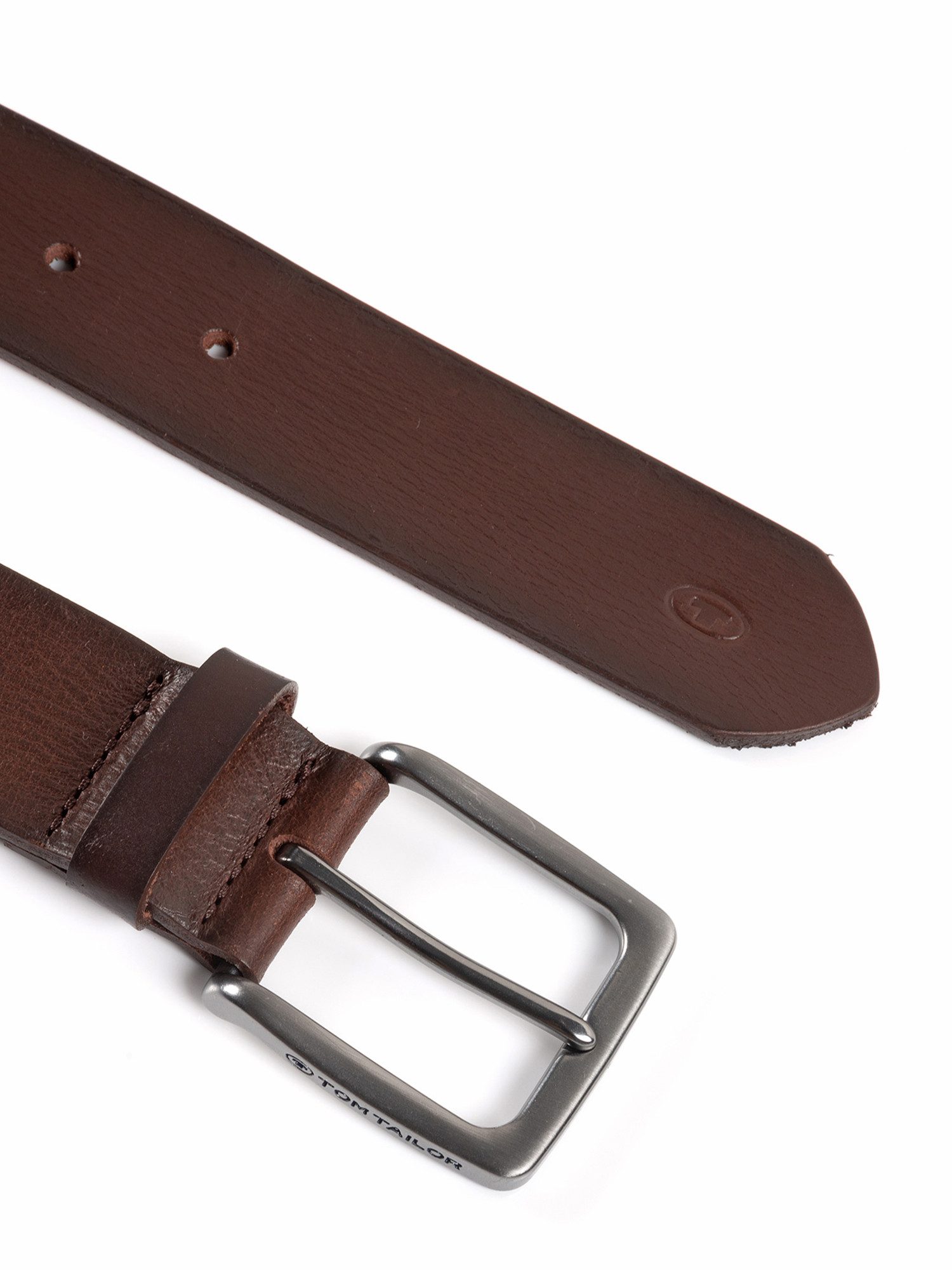 Tom Tailor Leren riem TTSCOTT 3,5 cm breed, herenriem, jeans en casual, tot maat 120