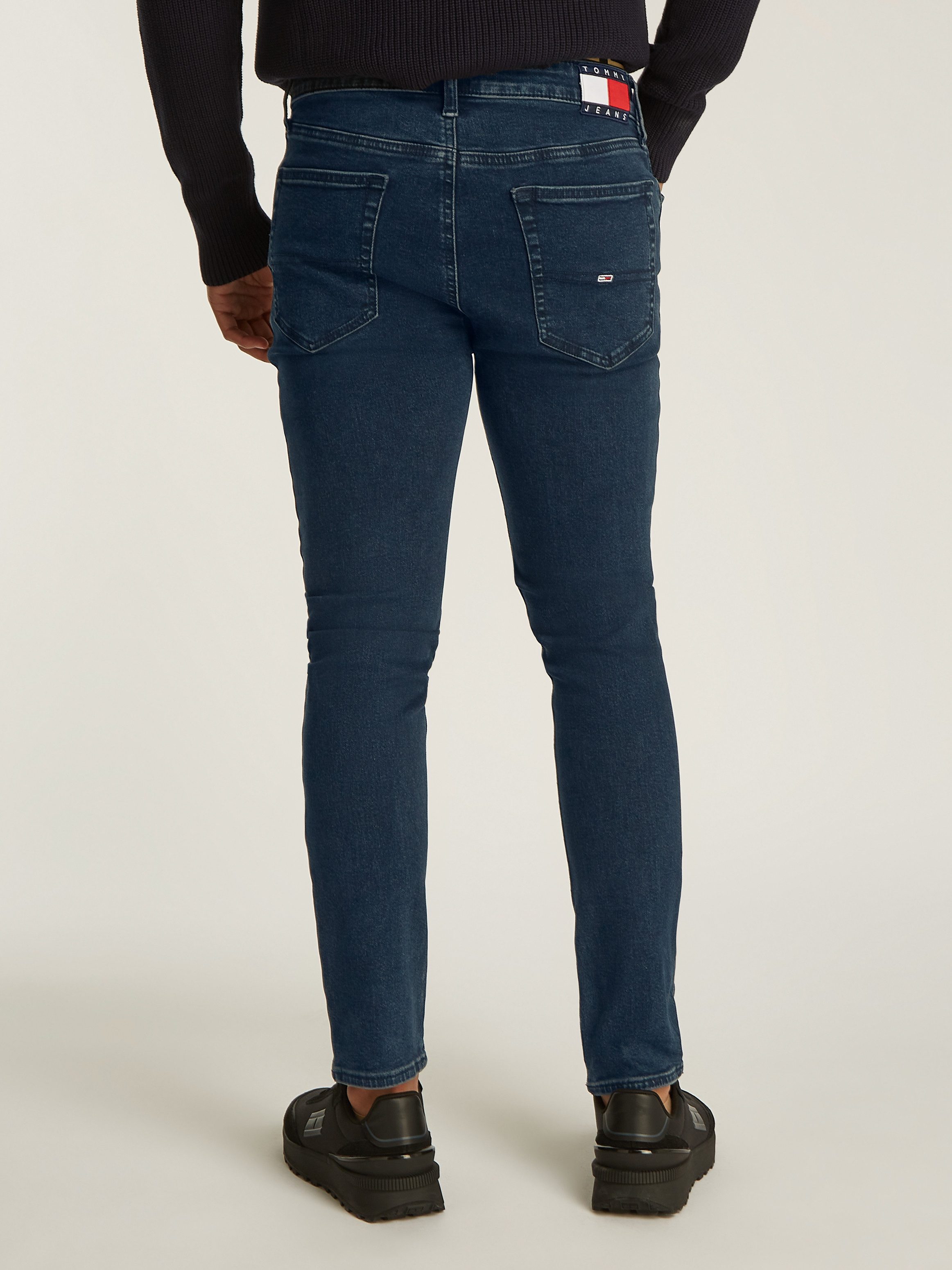 TOMMY JEANS Skinny fit jeans met logoborduursels