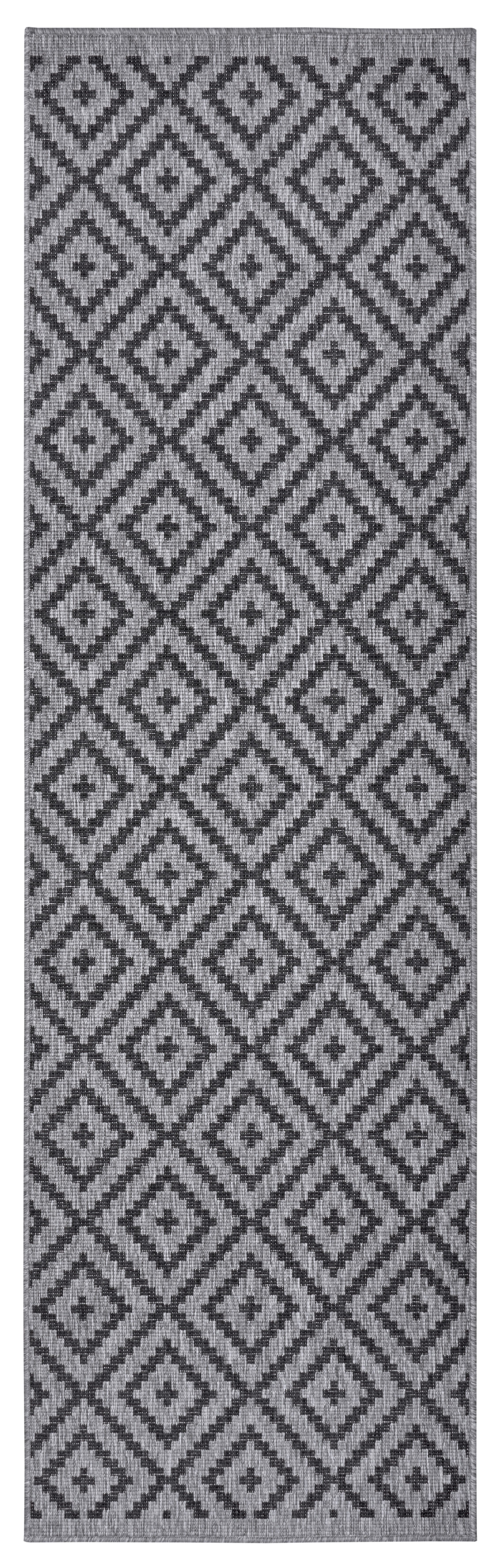 my home Loper Ronda tweezijdig te gebruiken kleed Sisal-look, platweefsel, in- en outdoor, geometrisch boho design