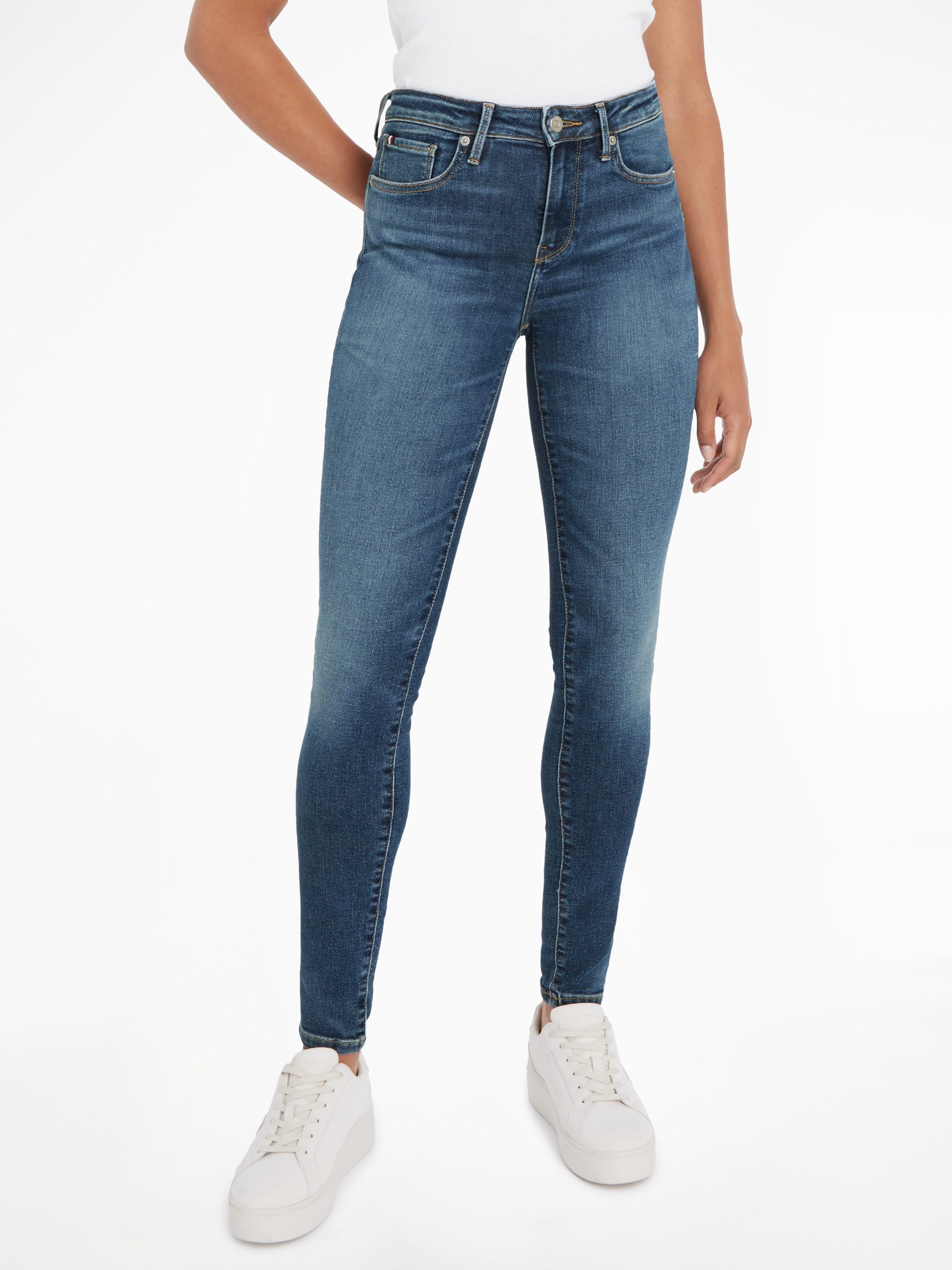 NU 20% KORTING: Tommy Hilfiger Skinny fit jeans