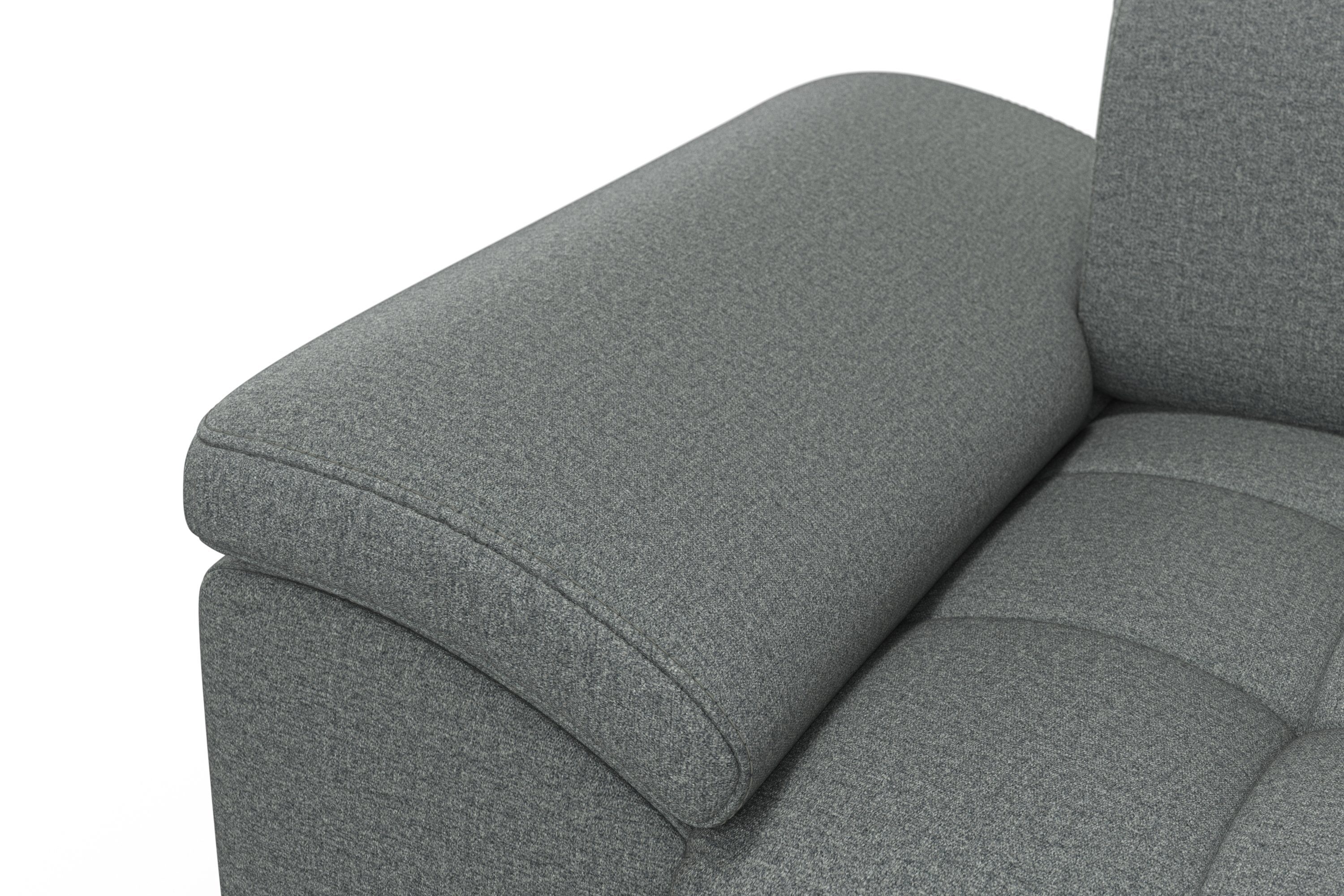sit&more Hoekbank Cool L-vorm naar keuze met verstelbare hoofdsteun en uittrekzitting, motorisch
