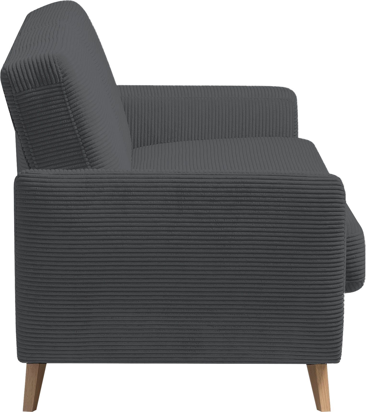 exxpo - sofa fashion 3-zitsbank Samso, elegant en comfortabel, actuele cord bekleding, kantelbank