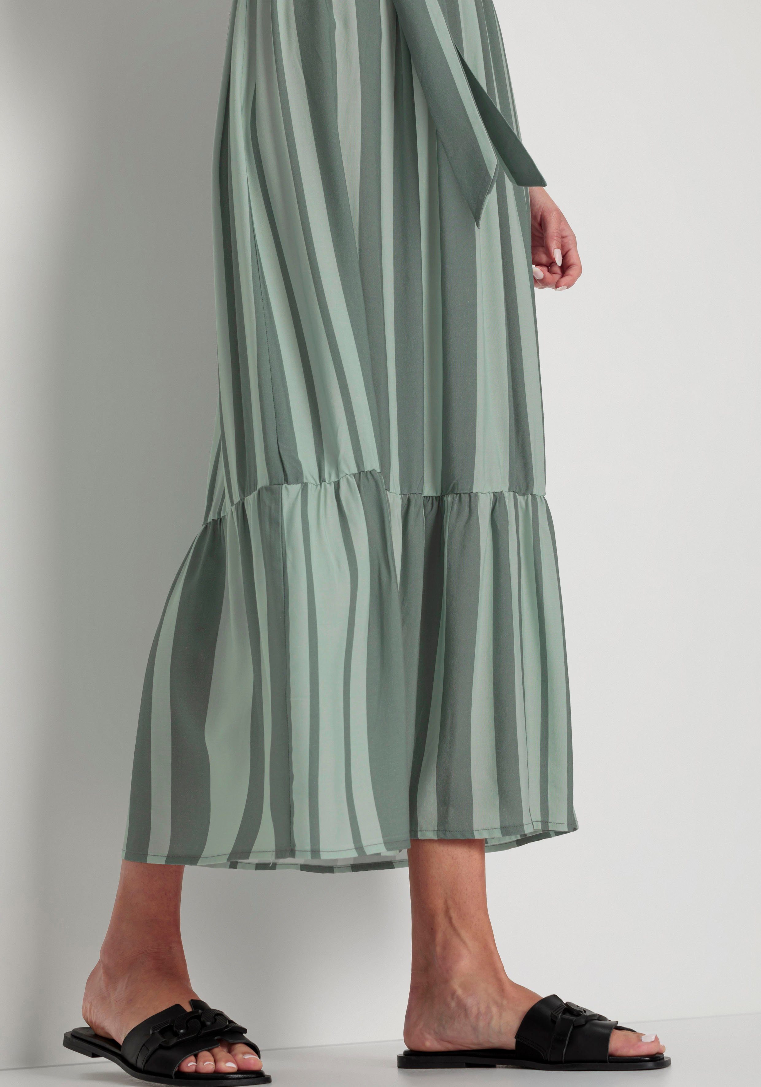 HECHTER PARIS Midi-jurk met bindstrik