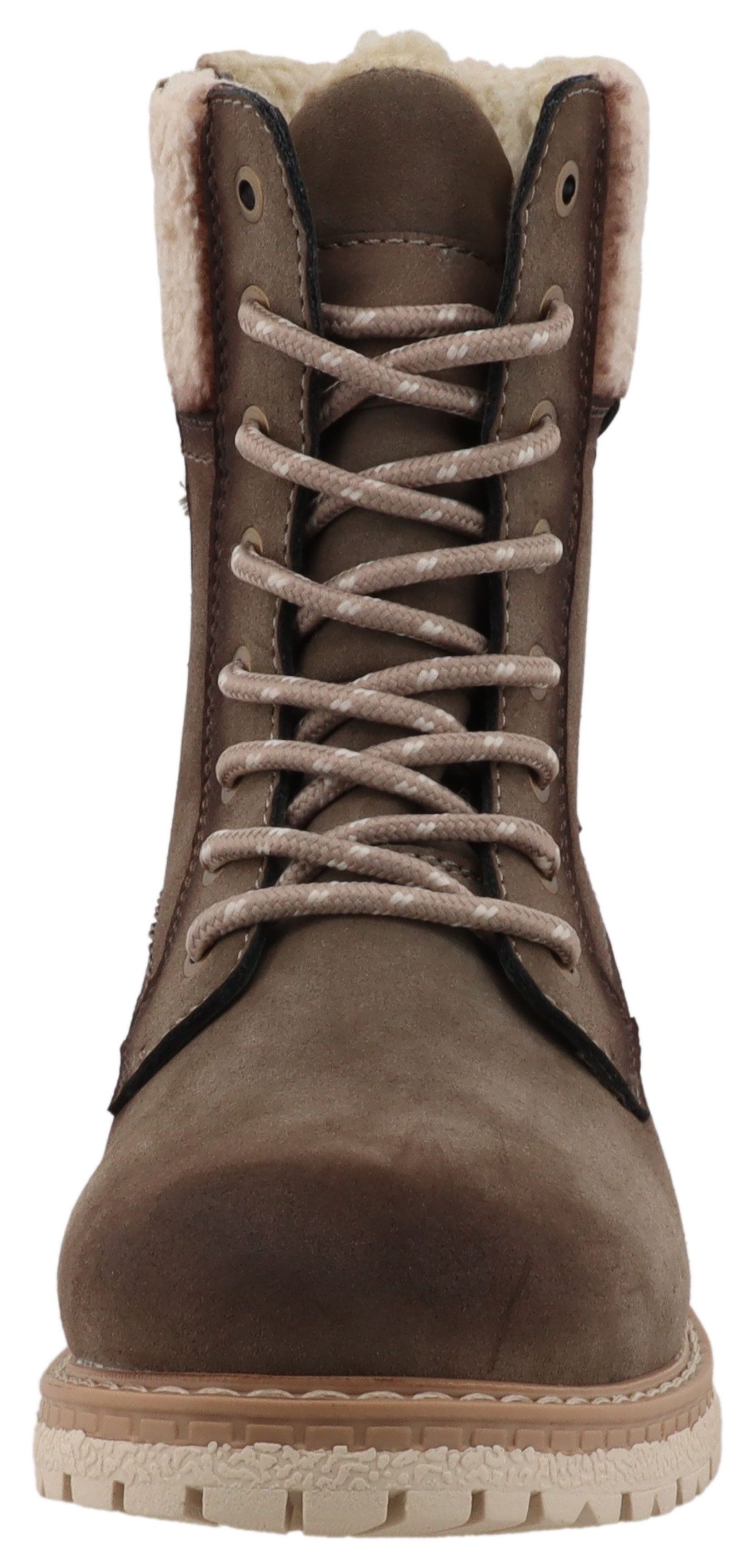 Tom Tailor Winterlaarzen Werkschoenen, hiking boot met blokhak