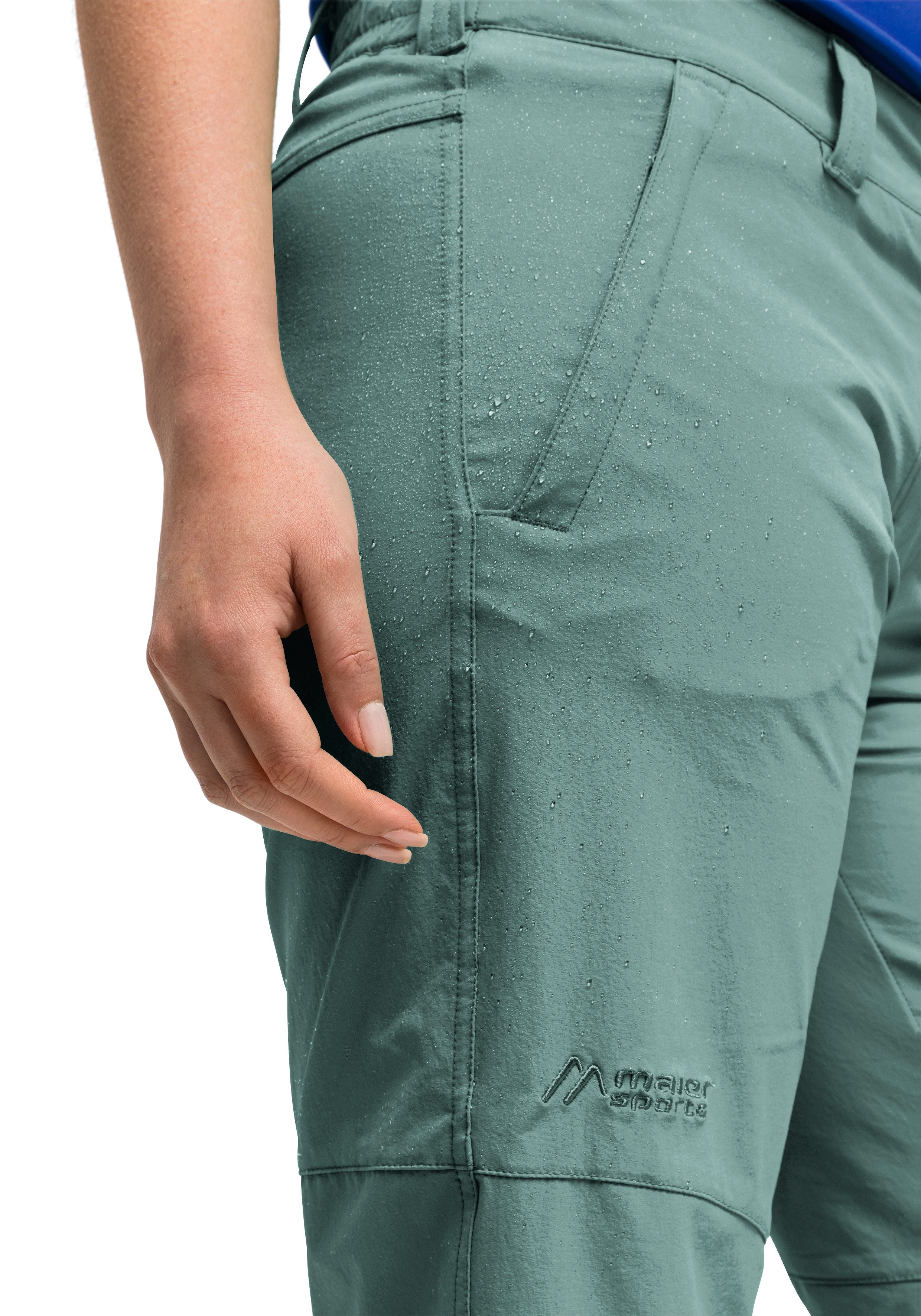 Maier Sports Functionele short Lawa Dames shorts, korte wandelbroek, outdoorbroek met 2 zakken, regular fit