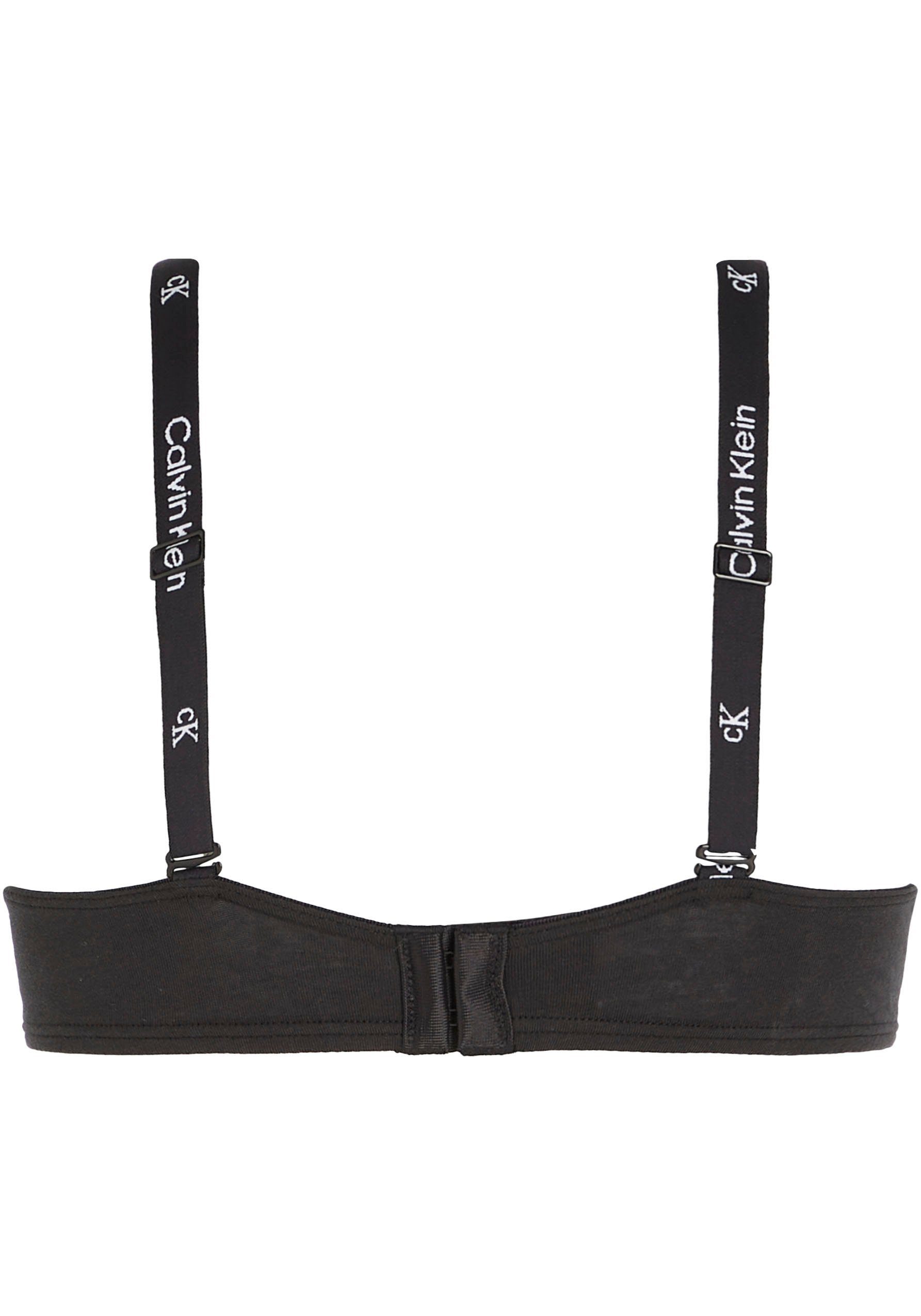 Calvin Klein Beugel-bh LIGHTLY LINED DEMI met logoprint op de bandjes