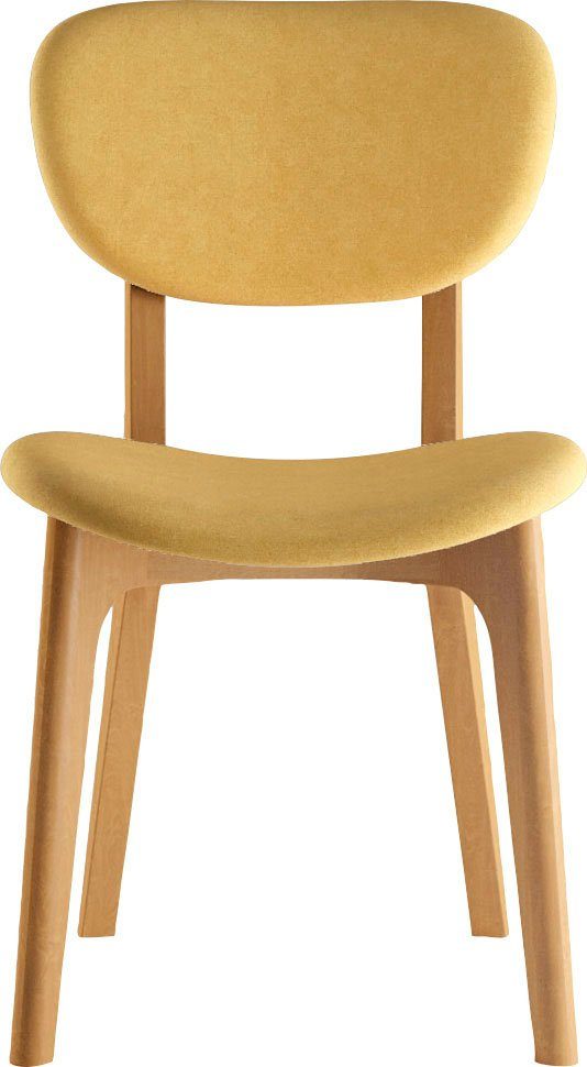INOSIGN Stoel COZY Made in Italy Frame in beuken, kersen- of notenhout, massief hout, designstoel (set, 2 stuks)