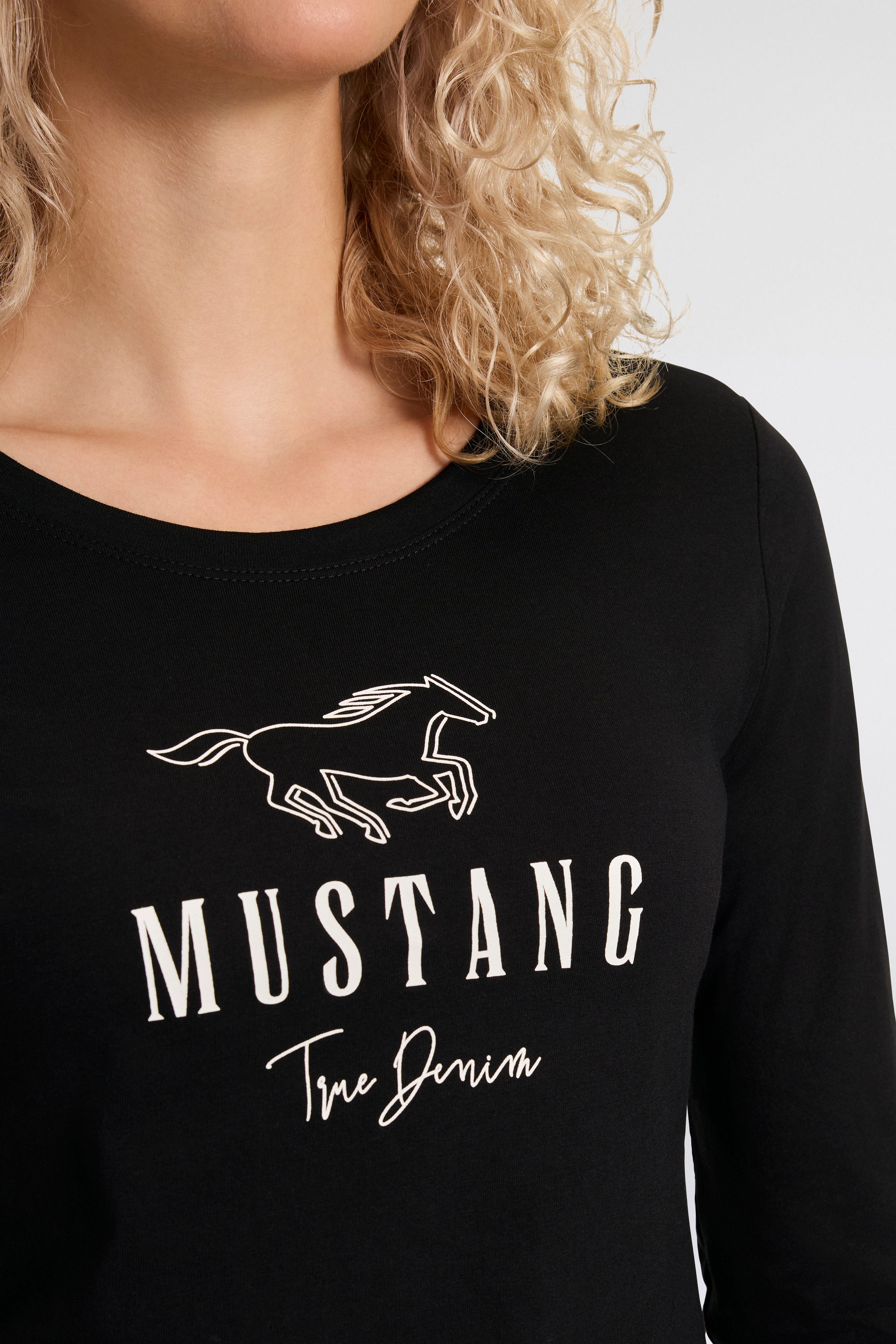 Mustang Shirt met lange mouwen Slim fit
