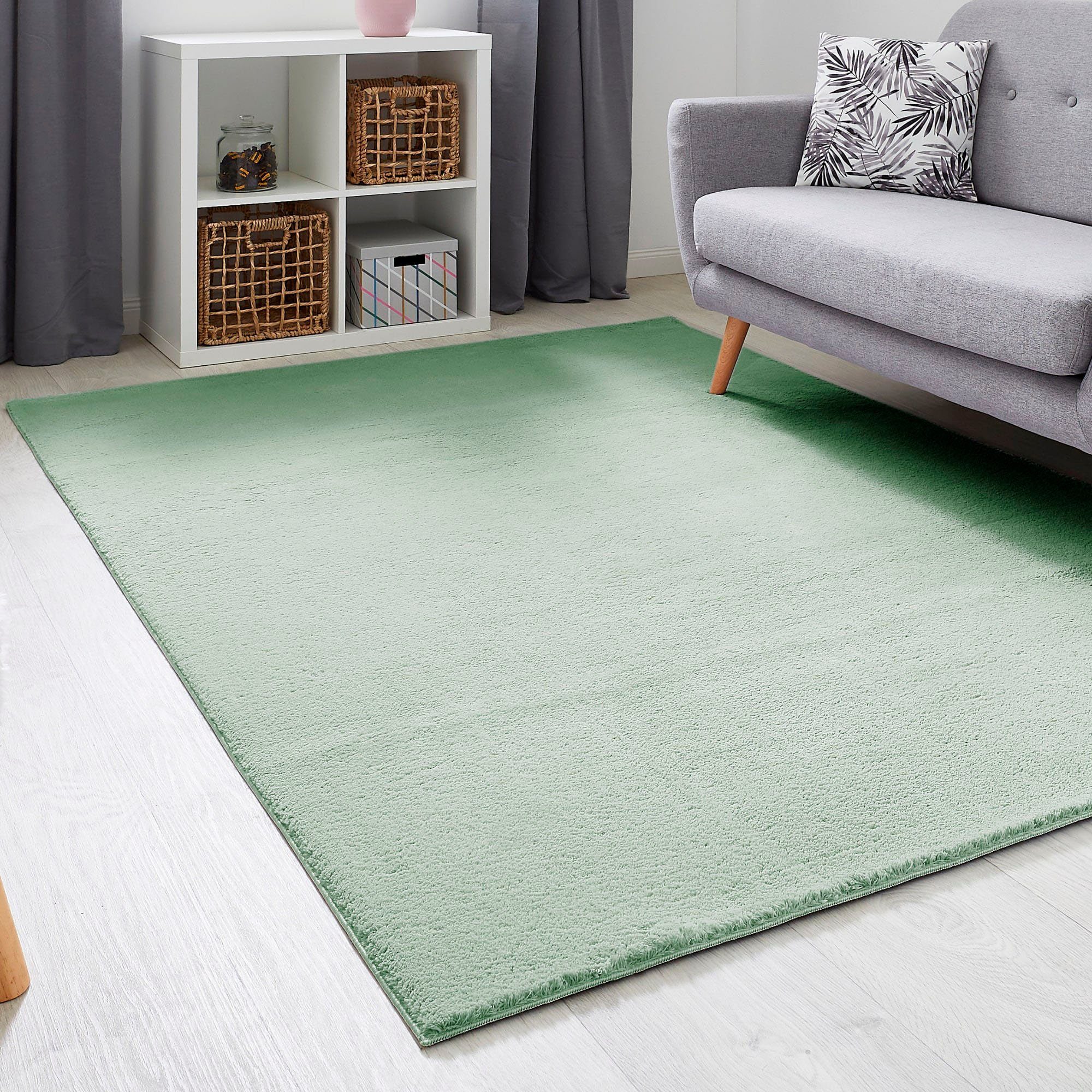 Andiamo Vloerkleed Arezzo Effen kleuren, zachte pool, wasbaar, ideaal voor de woonkamer en slaapkamer