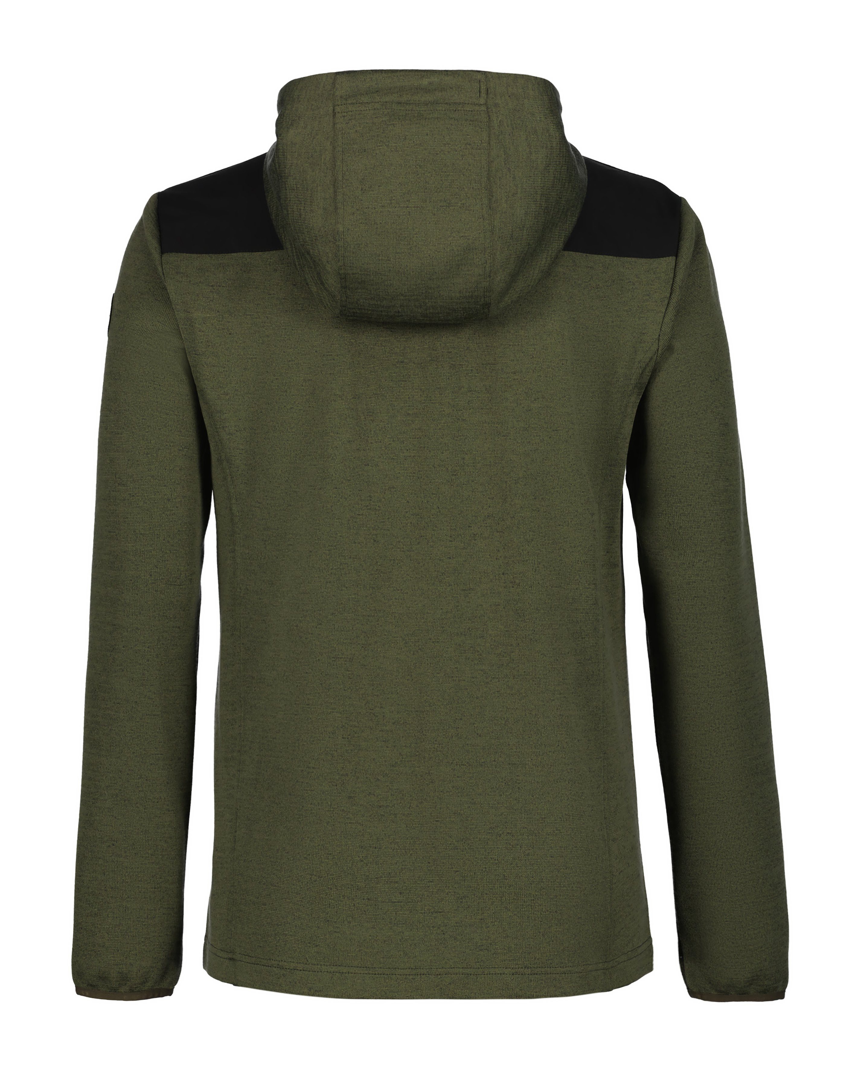 Icepeak Gebreid fleecejack H STRICKFLEECEJACKE AGAR met logo-patch op de bovenarm