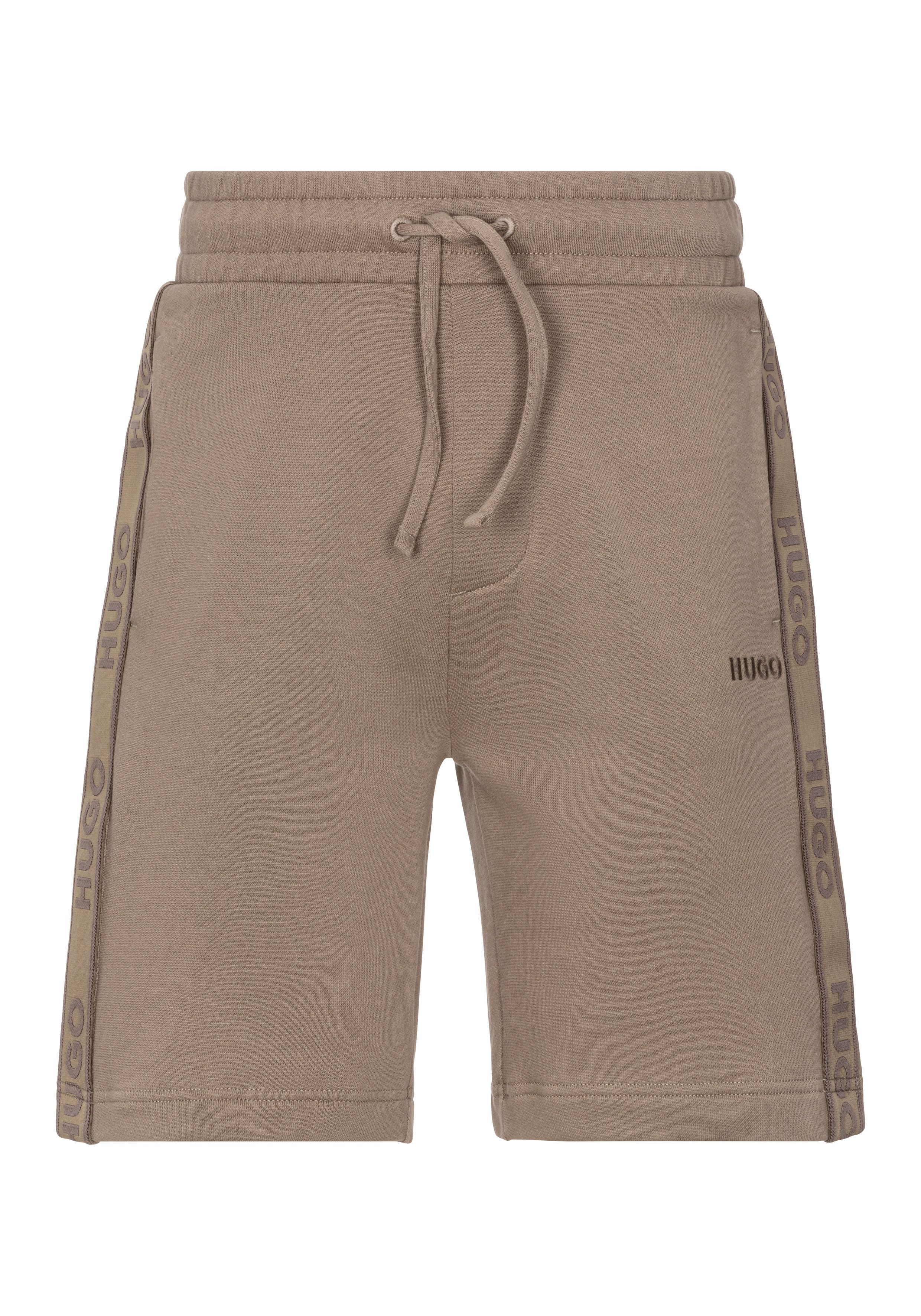 HUGO underwear Sweatshort LIAM Short pa met inzetten opzij heren sportshorts maat M (50) bruin