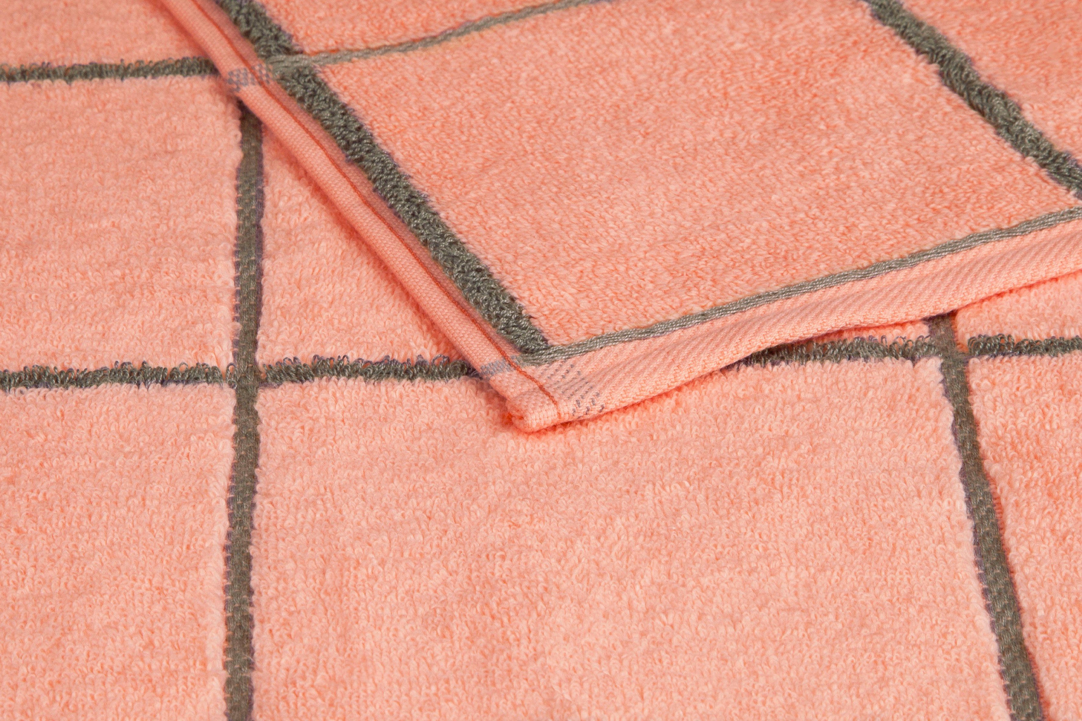 ROSS Douchelaken Cashmere geruit 100% katoen, geruit, in modieuze ruitkleuren (1 stuk)