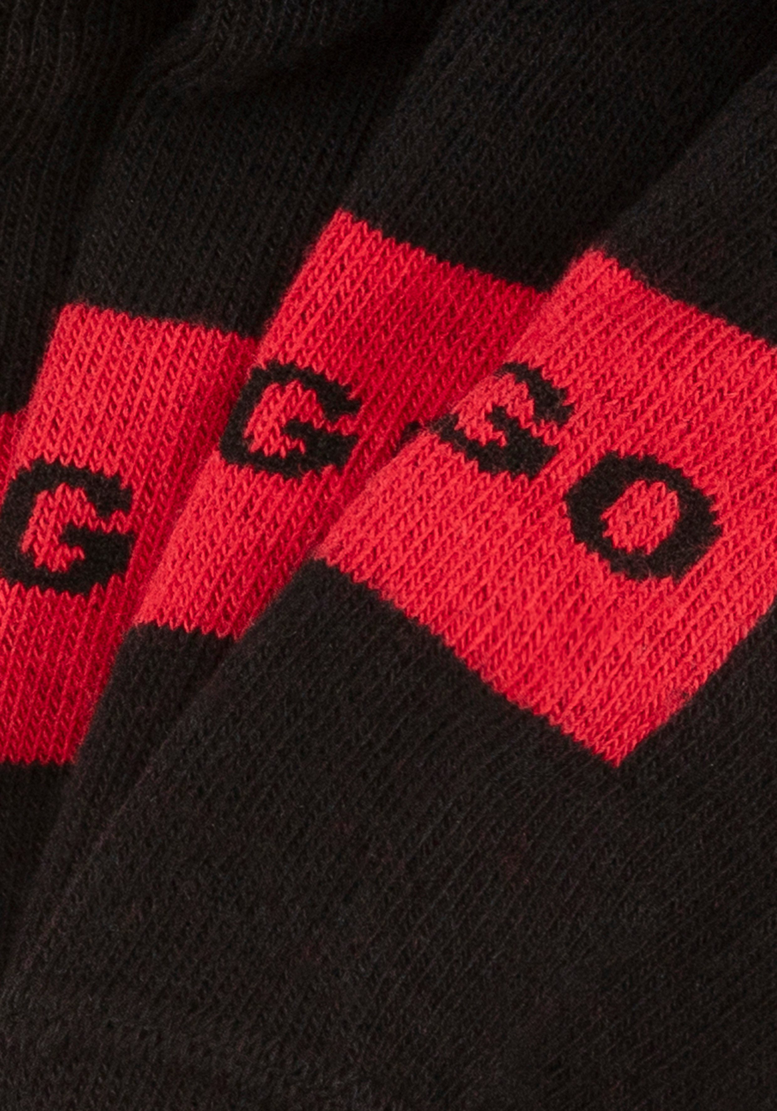 HUGO underwear Vrijetijdssokken 3P LC LABEL CC met geborduurd logo (set, 3 paar)