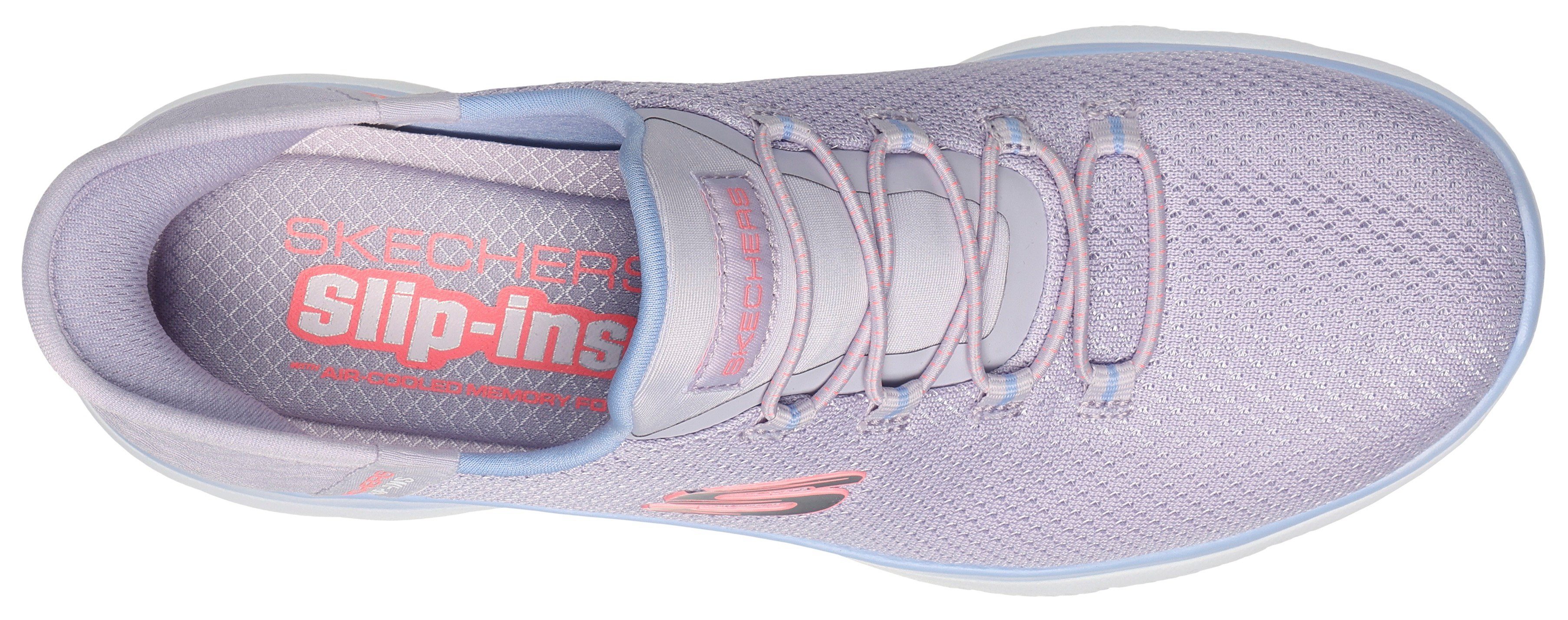 Skechers Slip-on sneakers SUMMITS-DIAMOND DREAM Instapschoen, vrijetijdsschoen met praktische slip-in functie