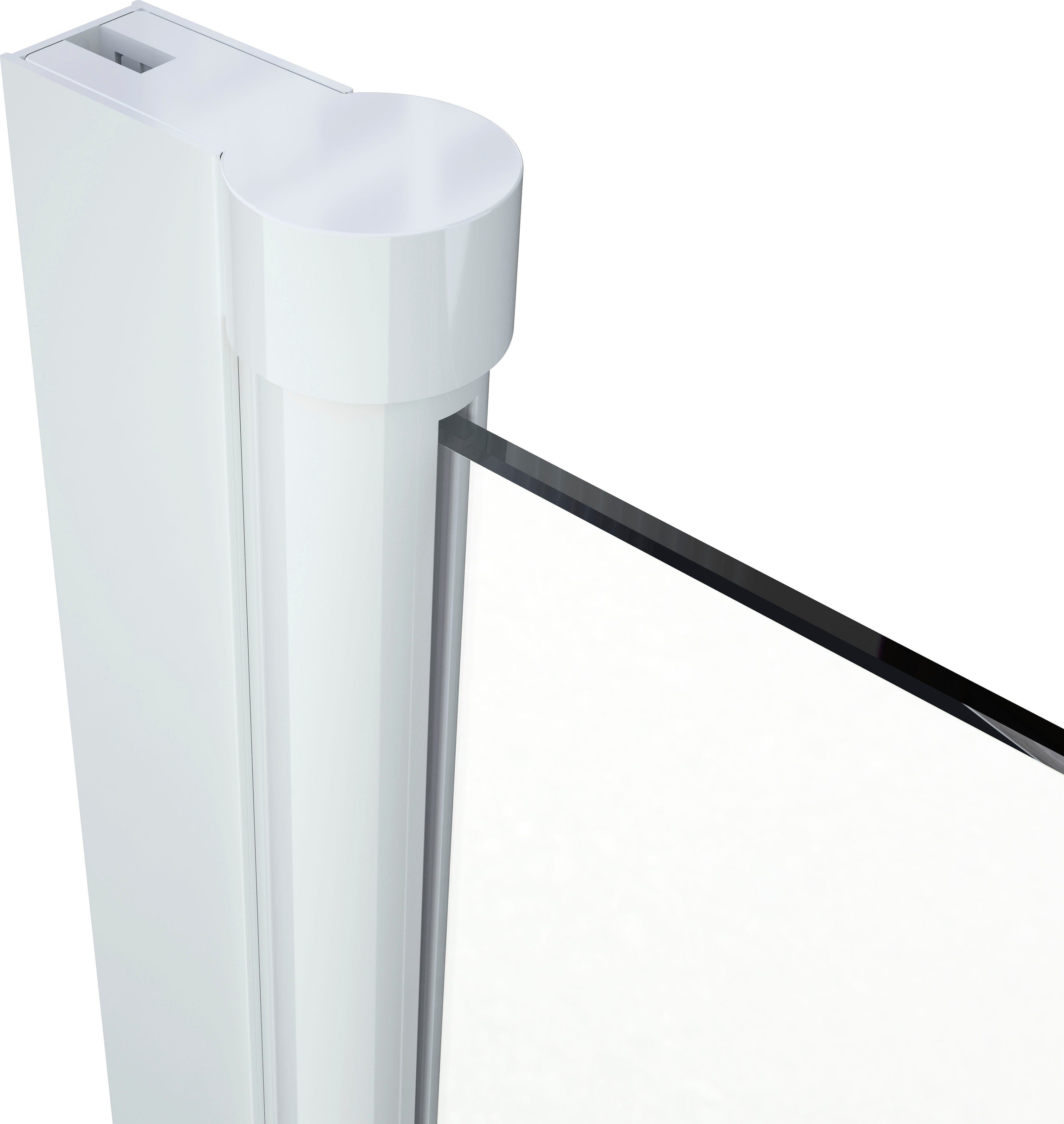Marwell Badscherm White stripes met bescherming tegen inkijk, breedte: 125 cm, 125 cm x 3 cm (3-delig)
