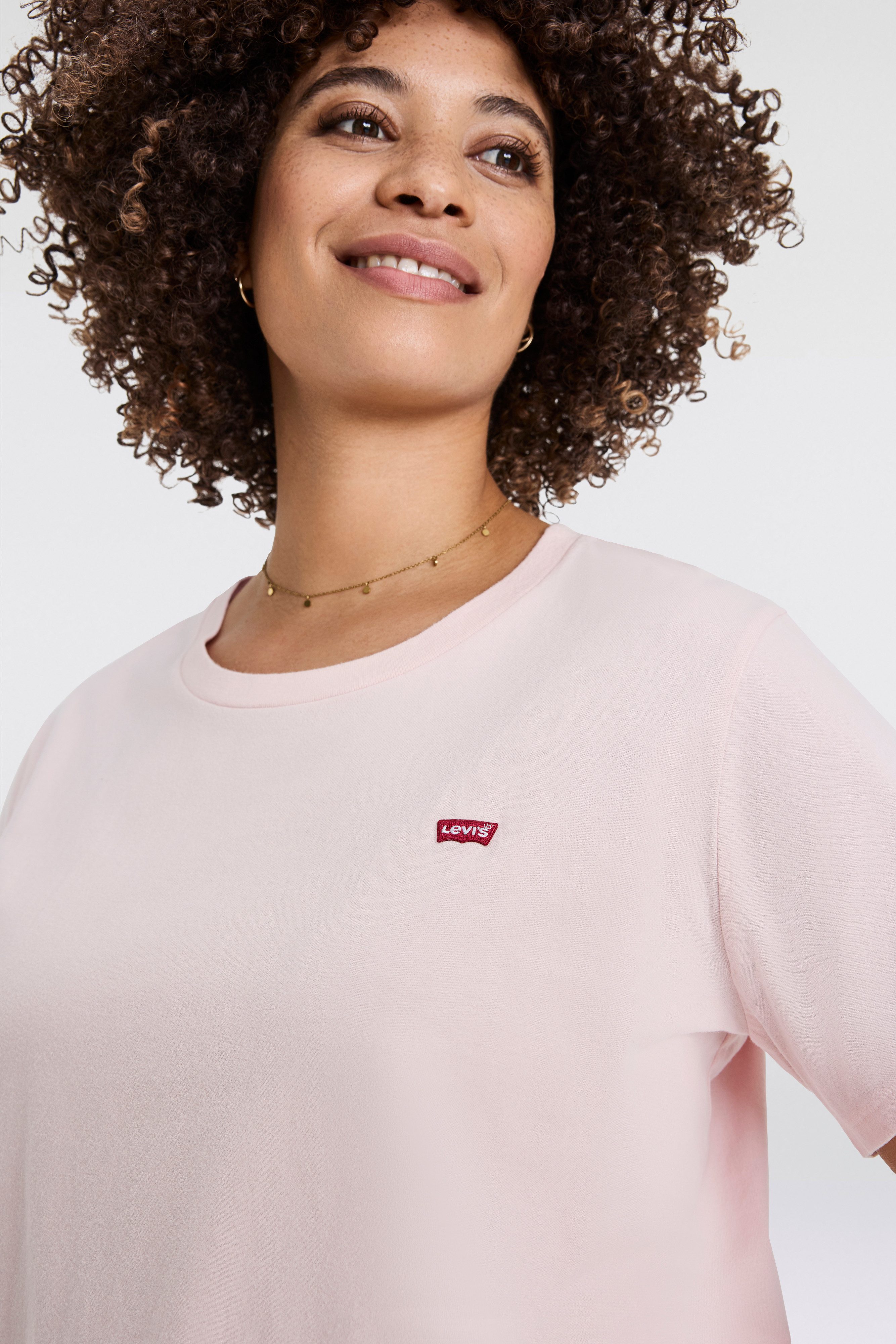 Levi's® Plus T-shirt PL THE PERFECT met logoborduursel